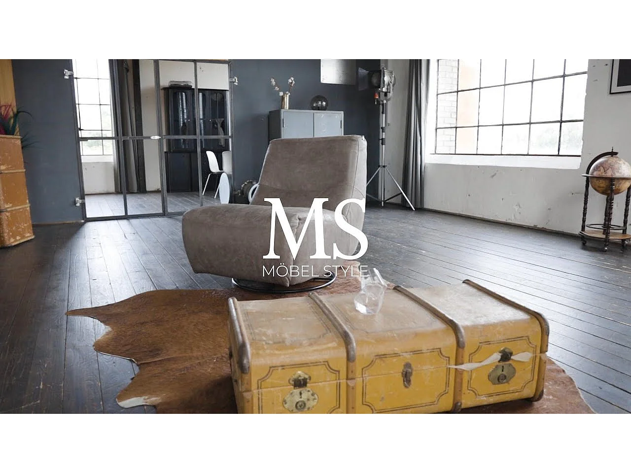 Fauteuil - taupe cuir - CINE