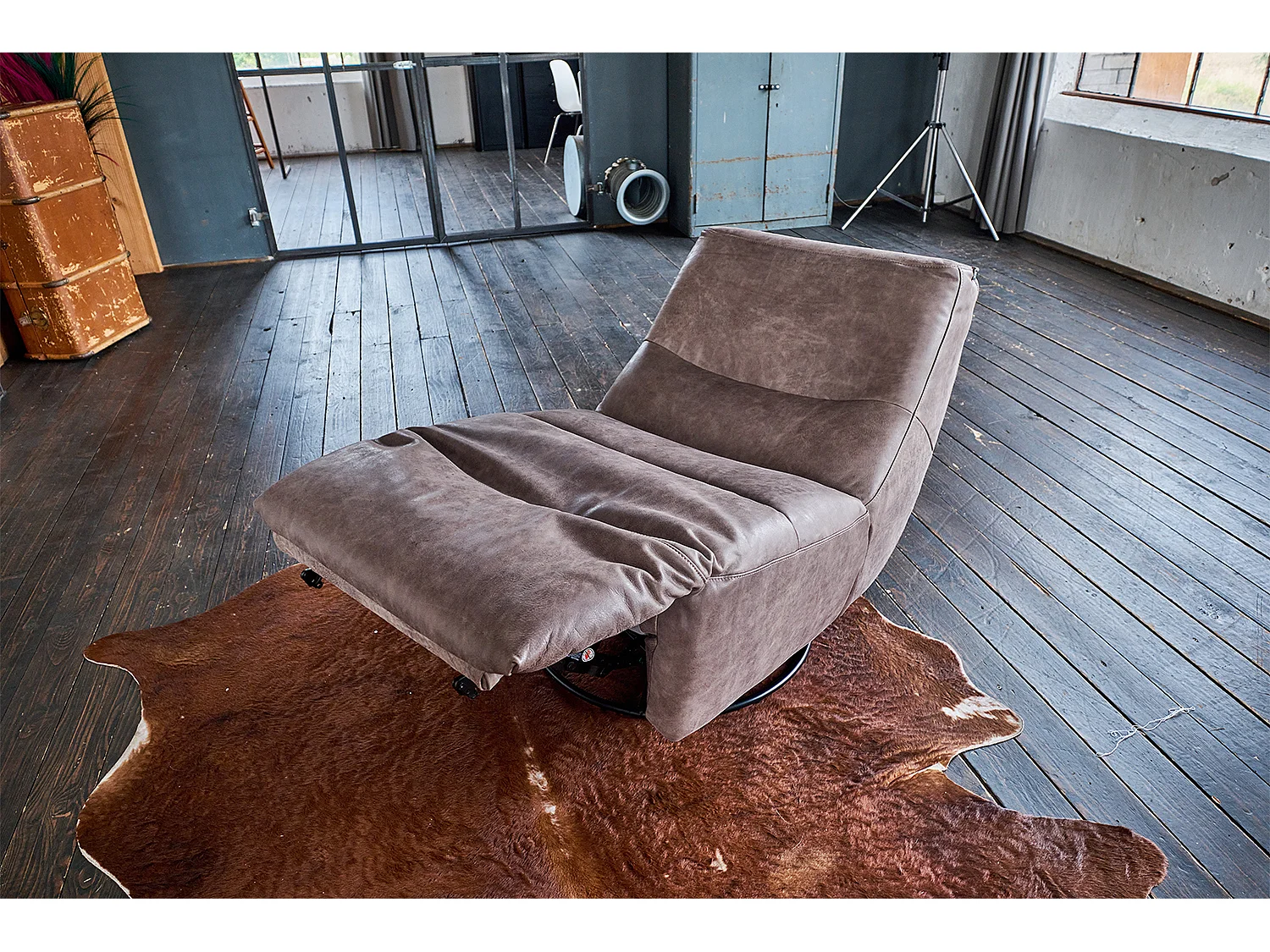 Relaxsessel - Taupe Leder - CINE