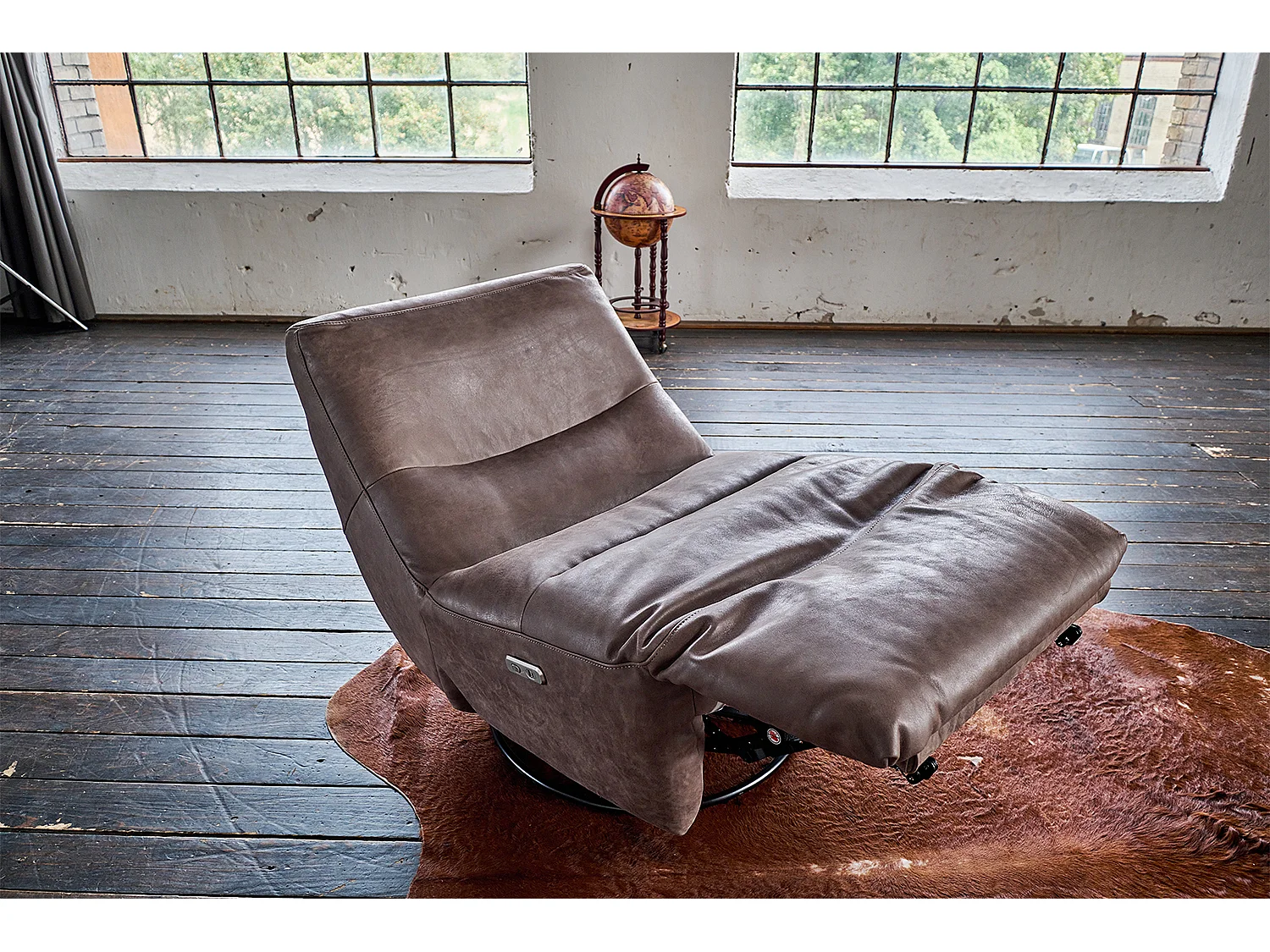 Relaxsessel - Taupe Leder - CINE