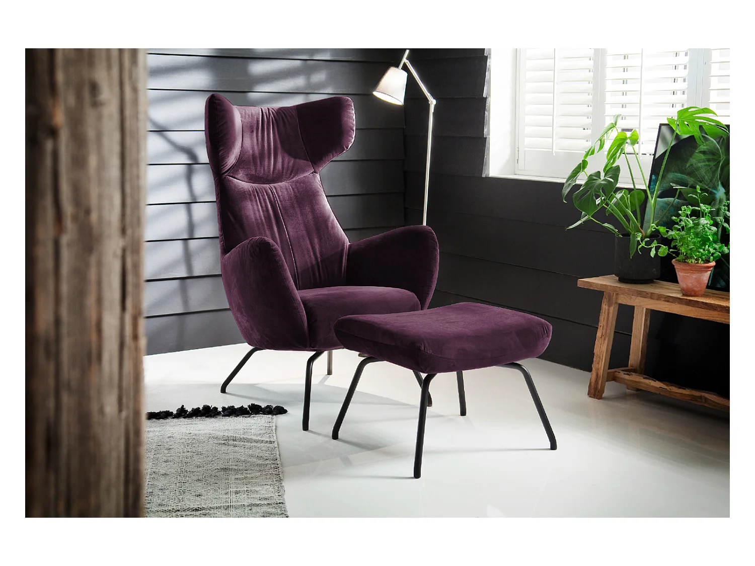 Poltrona - Violetta velluto - LOTTE
