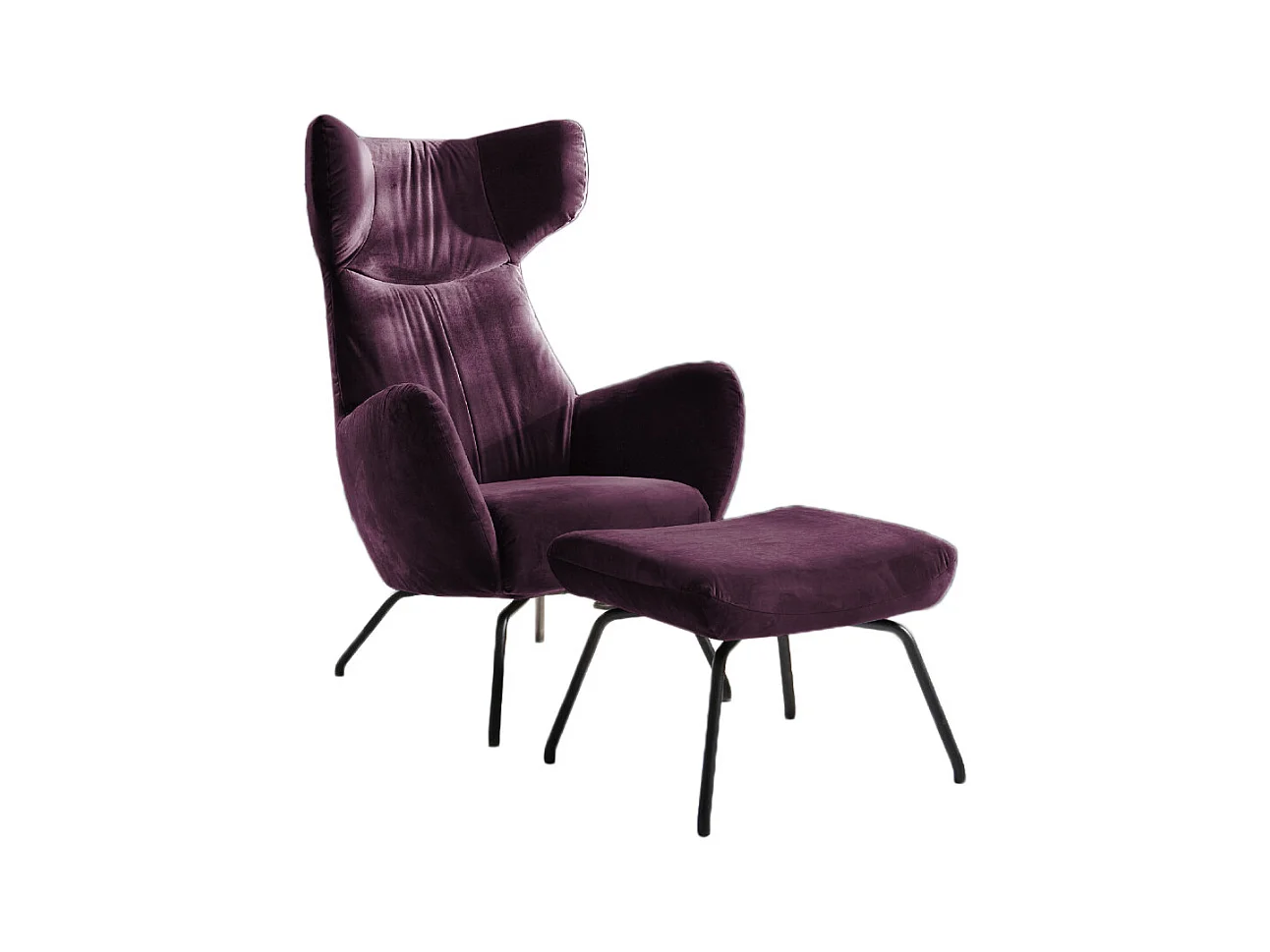 Sillón - Violeta terciopelo - LOTTE