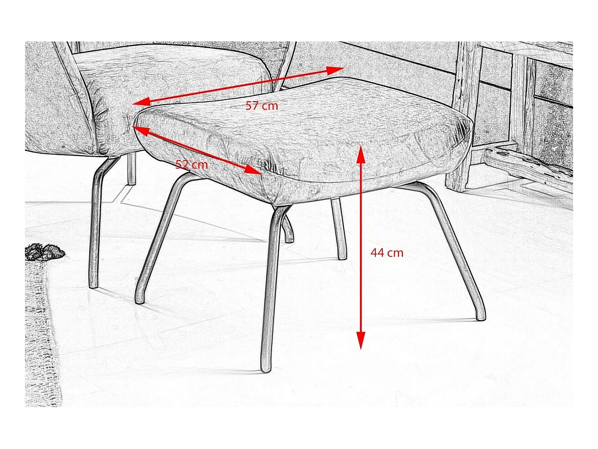 Sillón - Violeta terciopelo - LOTTE
