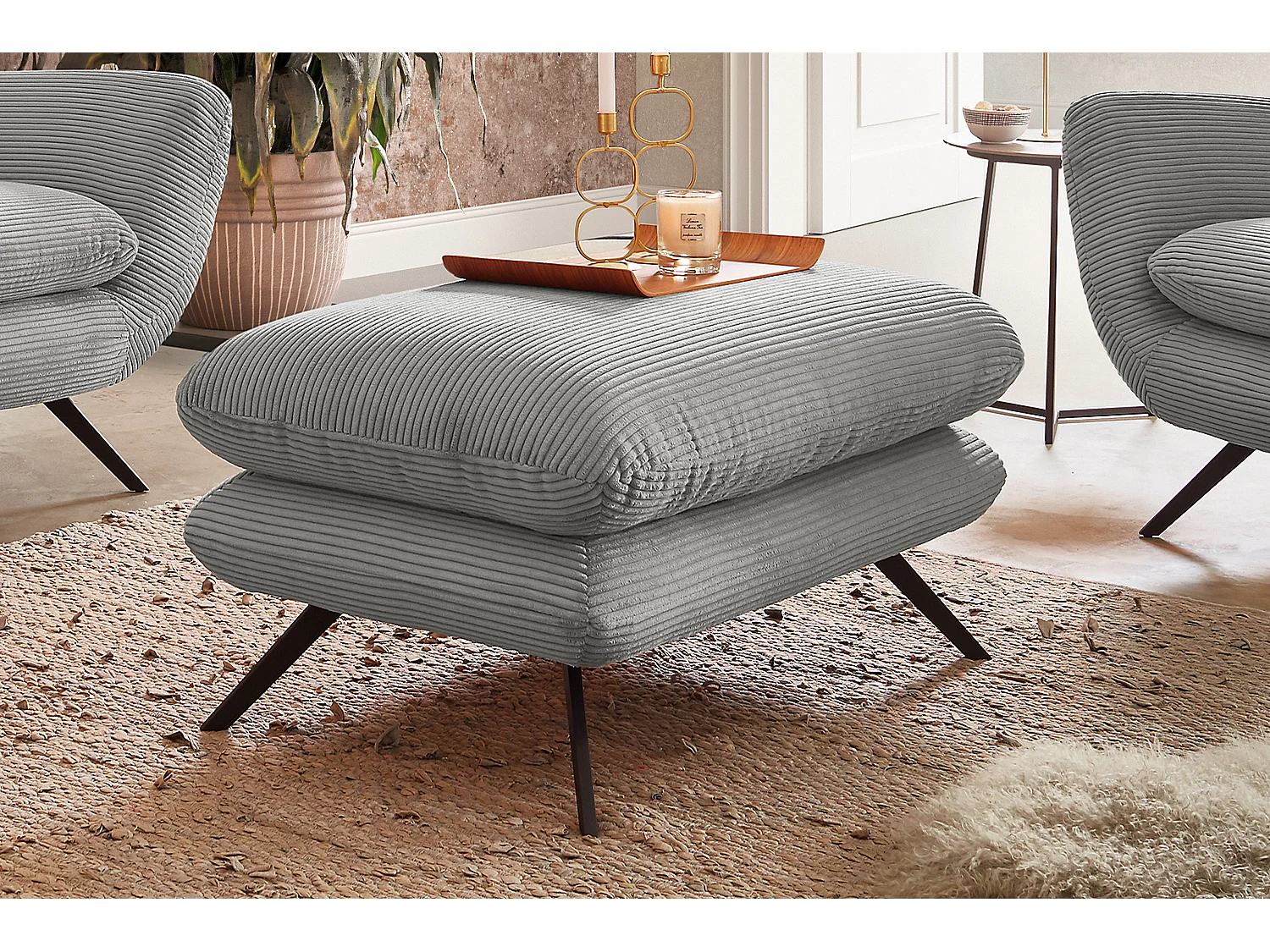 Sillón - gris claro Pana - CHARME