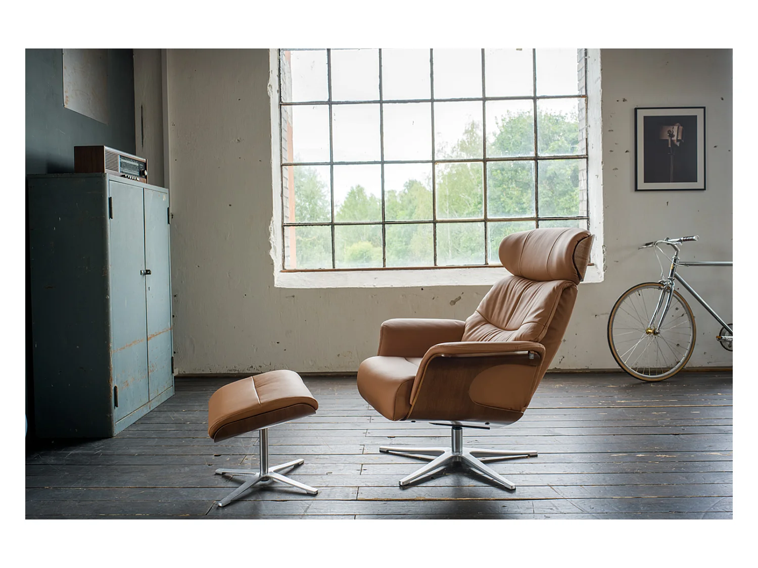 Relaxsessel - Braun Leder - TOSAR