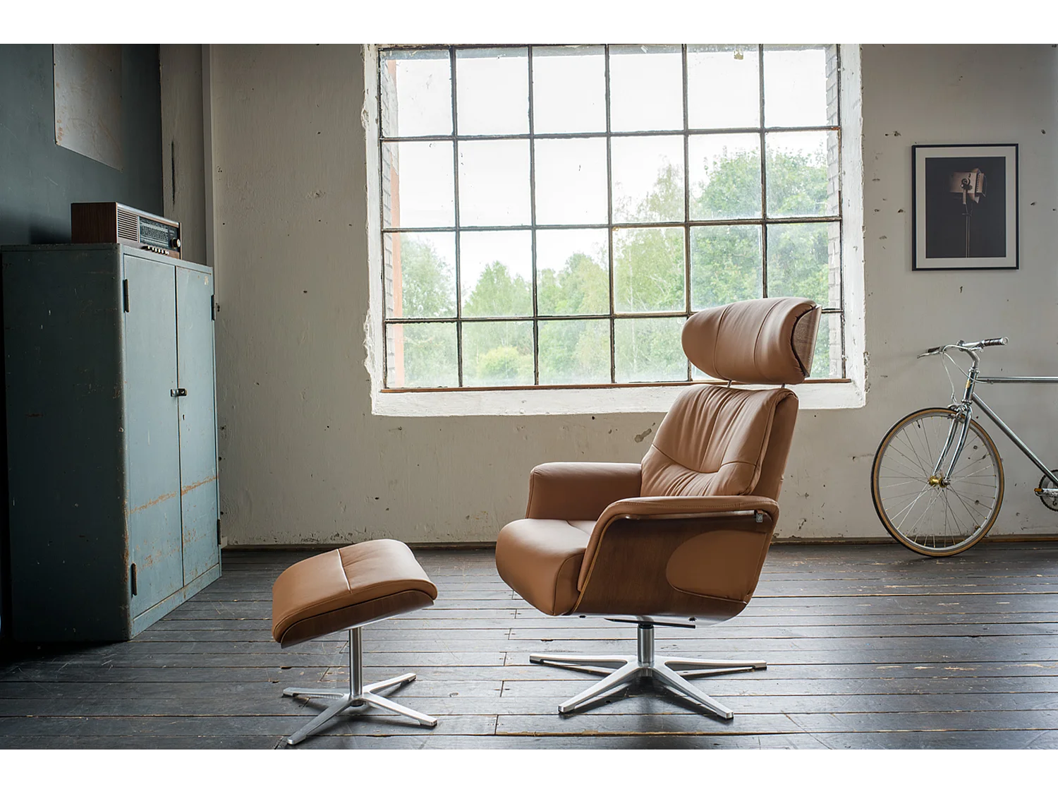 Relaxsessel - Braun Leder - TOSAR