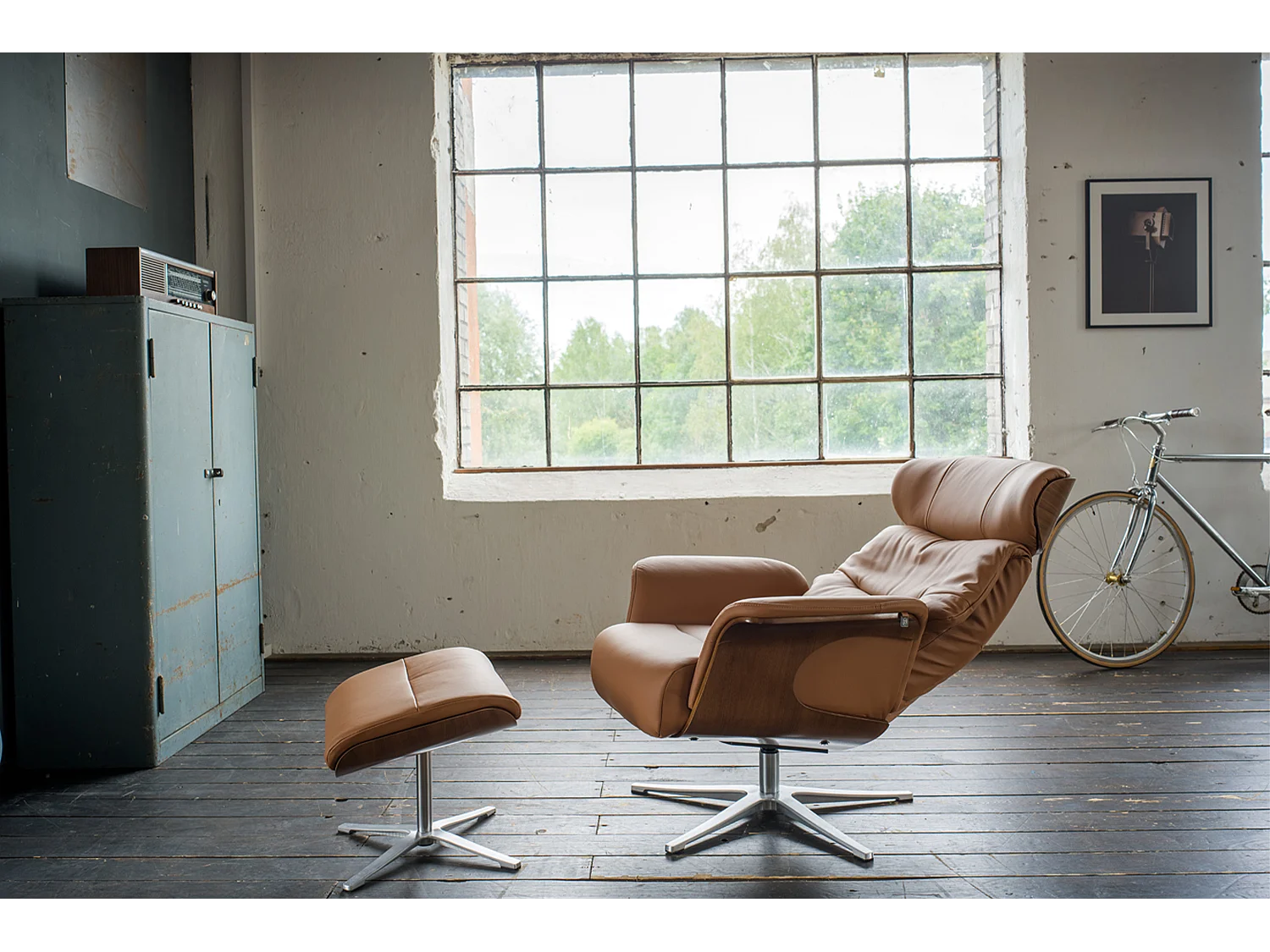 Relaxsessel - Braun Leder - TOSAR