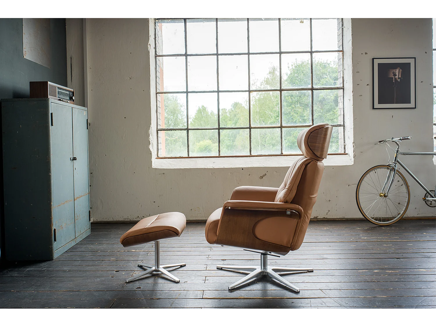 Relaxsessel - Braun Leder - TOSAR