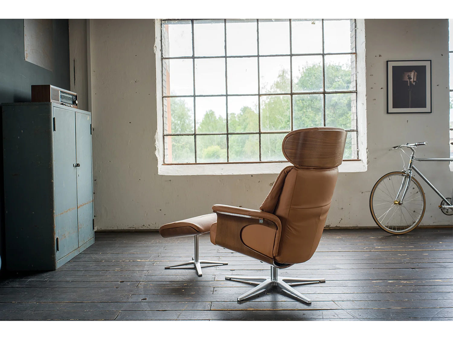 Relaxsessel - Braun Leder - TOSAR