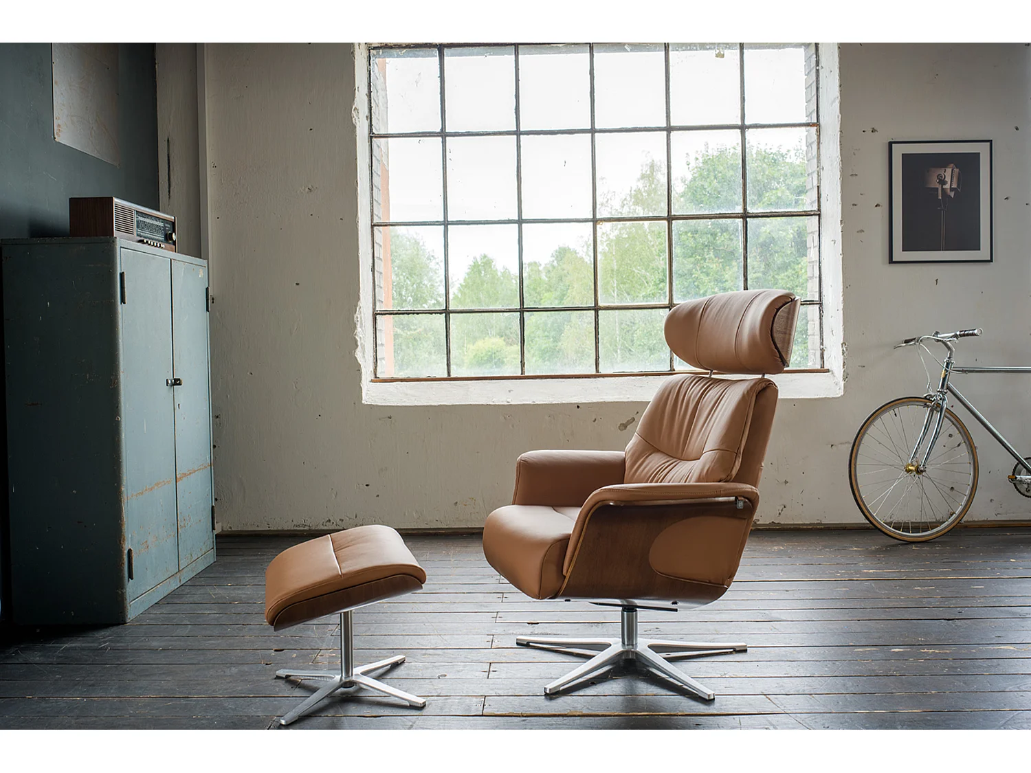 Relaxsessel - Braun Leder - TOSAR