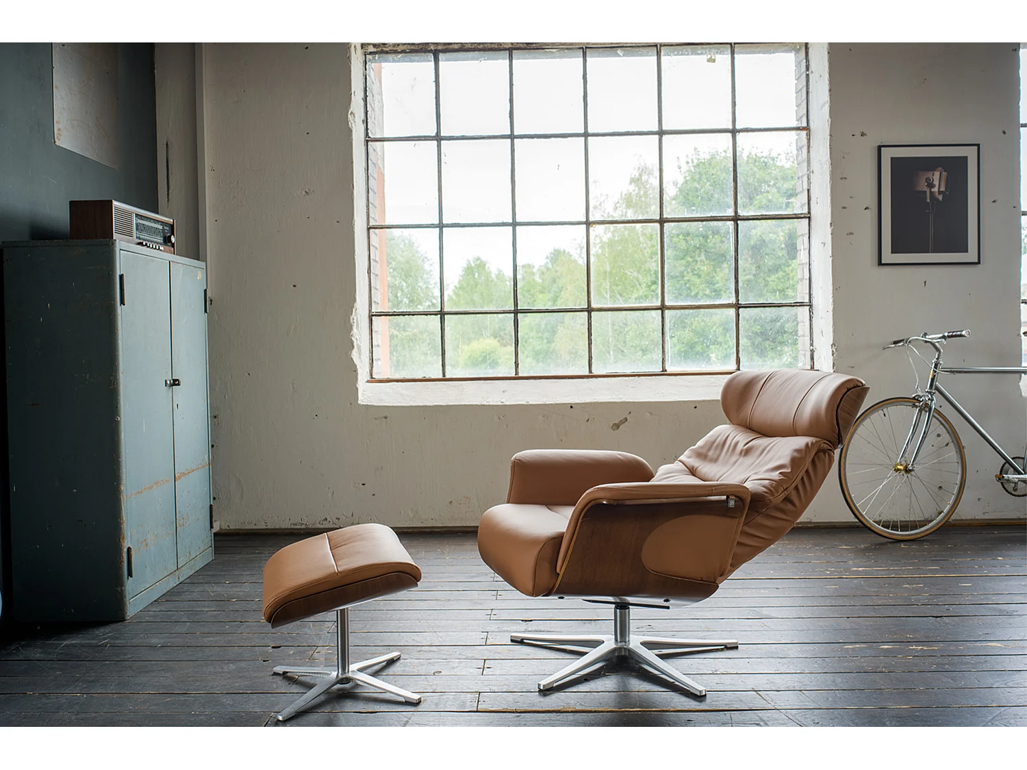 Relaxsessel - Braun Leder - TOSAR