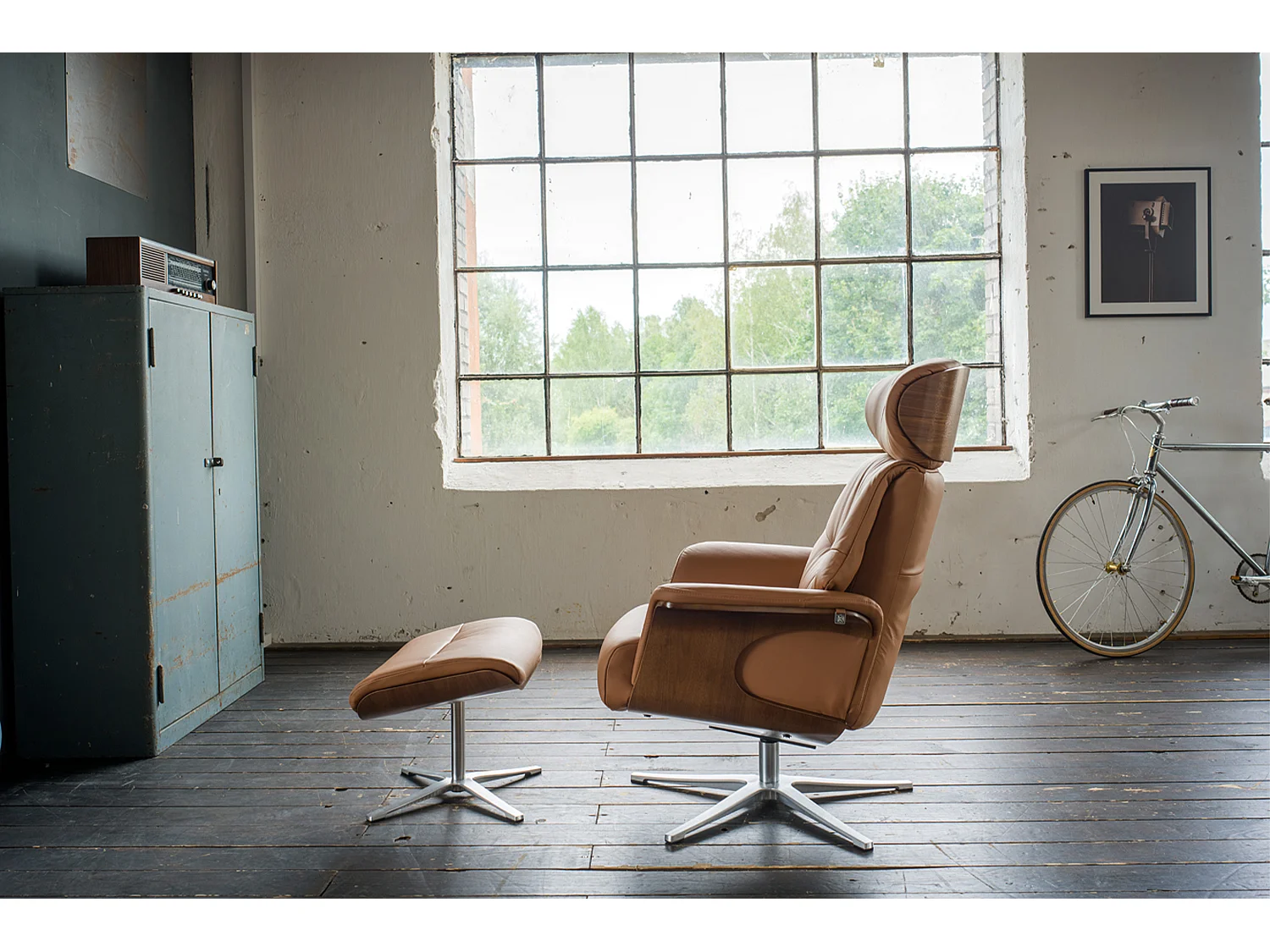 Relaxsessel - Braun Leder - TOSAR