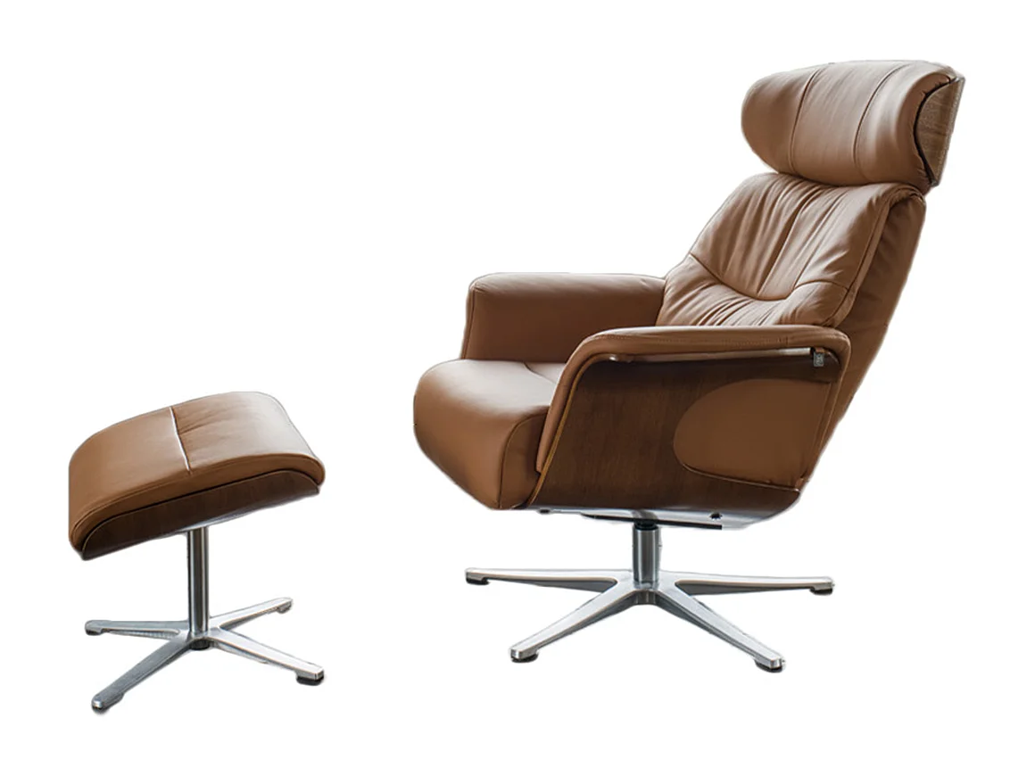 Relaxsessel - Braun Leder - TOSAR
