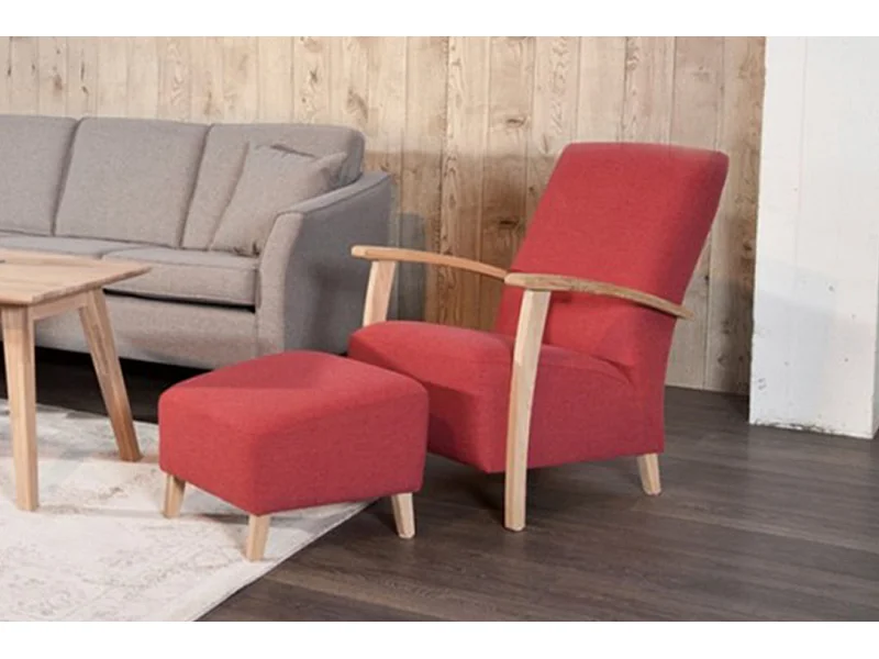 Sessel - Rot Webstoff - REIKI