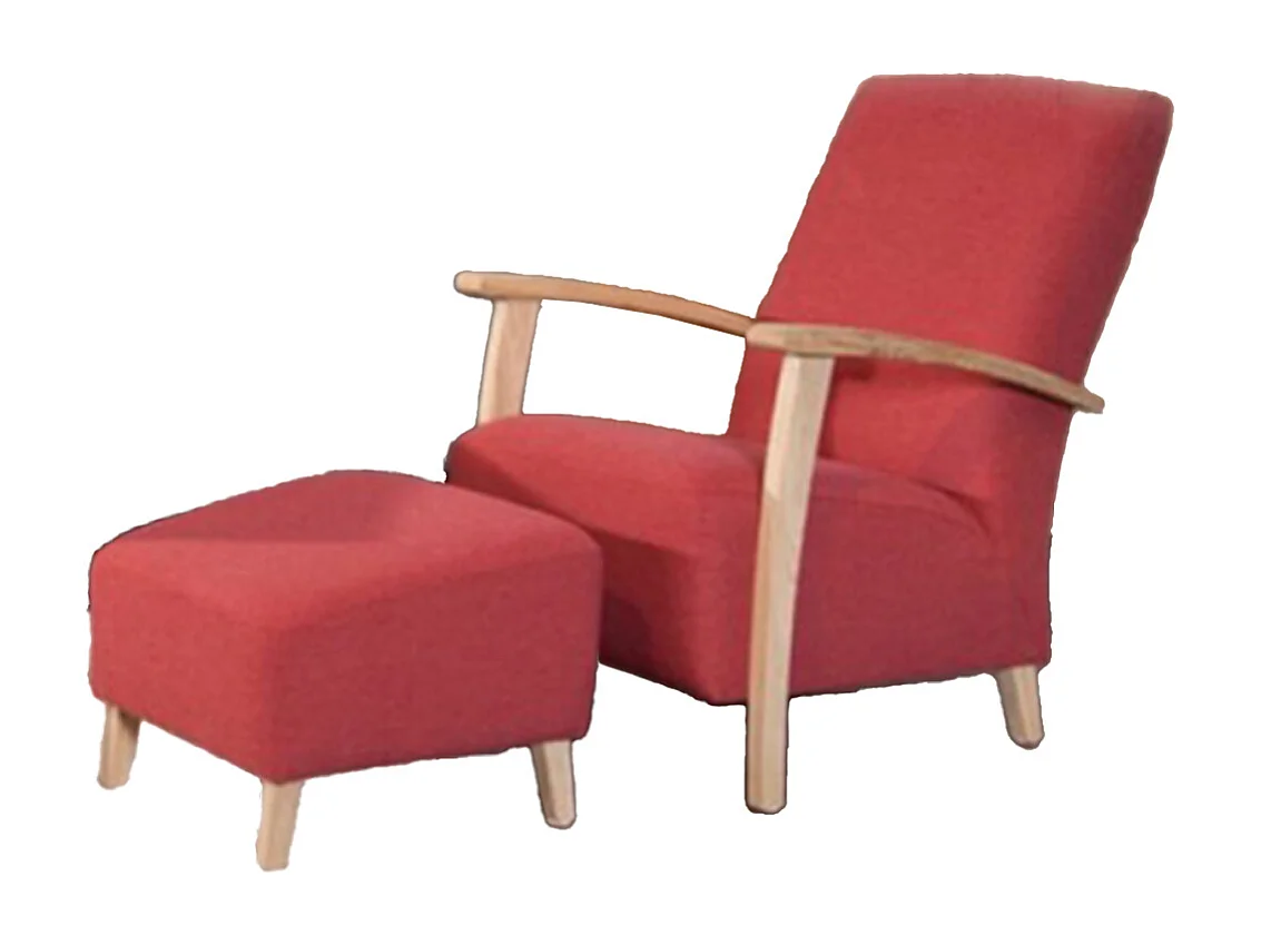 Sessel - Rot Webstoff - REIKI