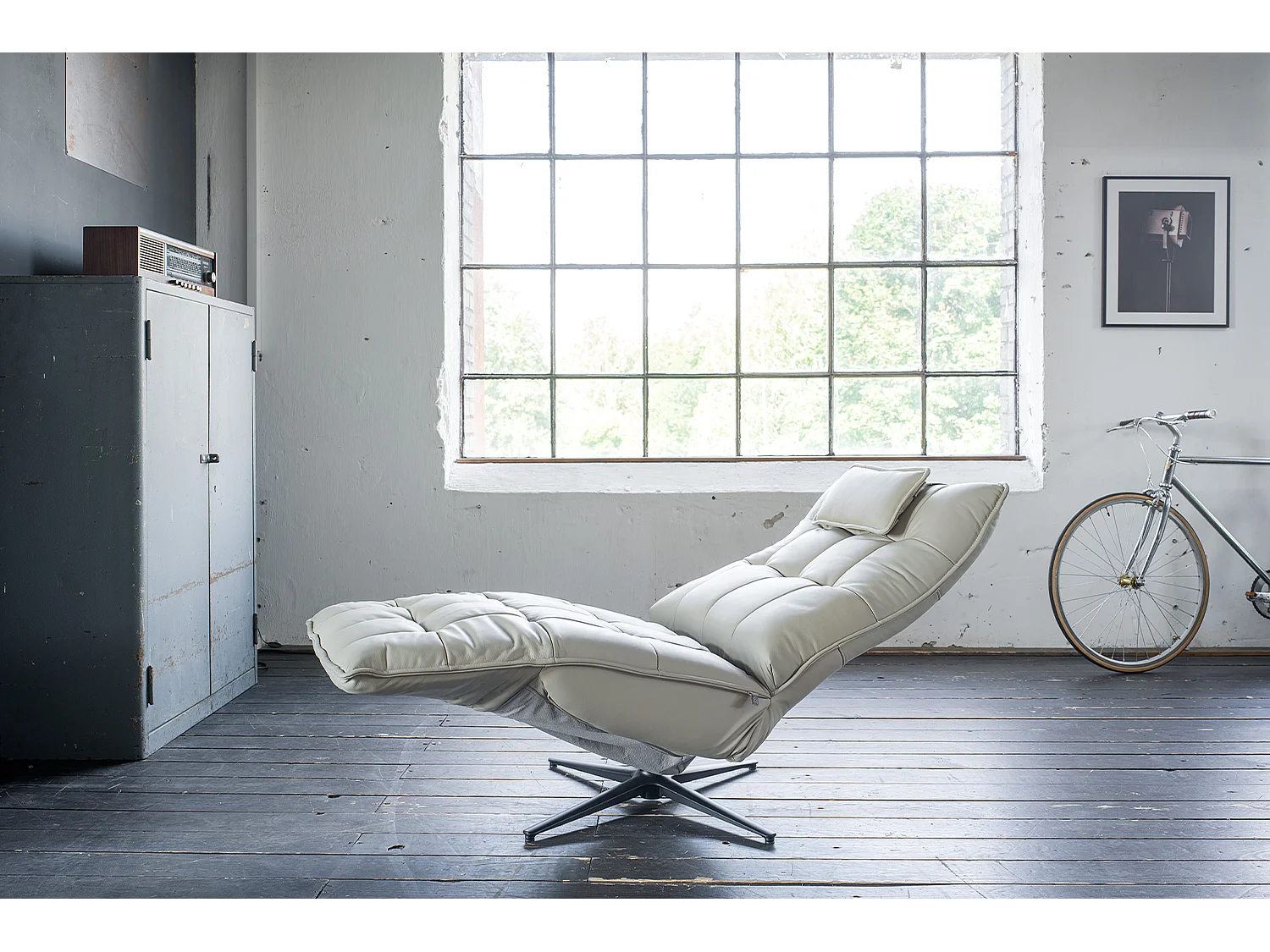 Poltrona - Grigio pelle - MIKO