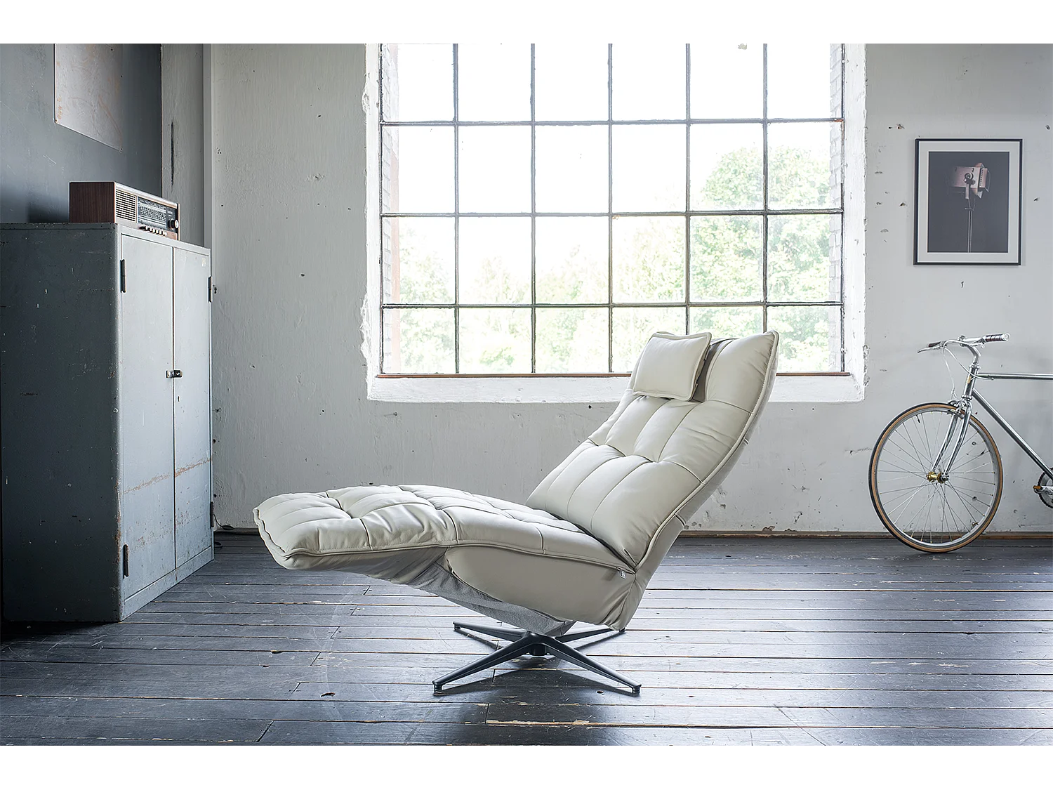 Poltrona - Grigio pelle - MIKO