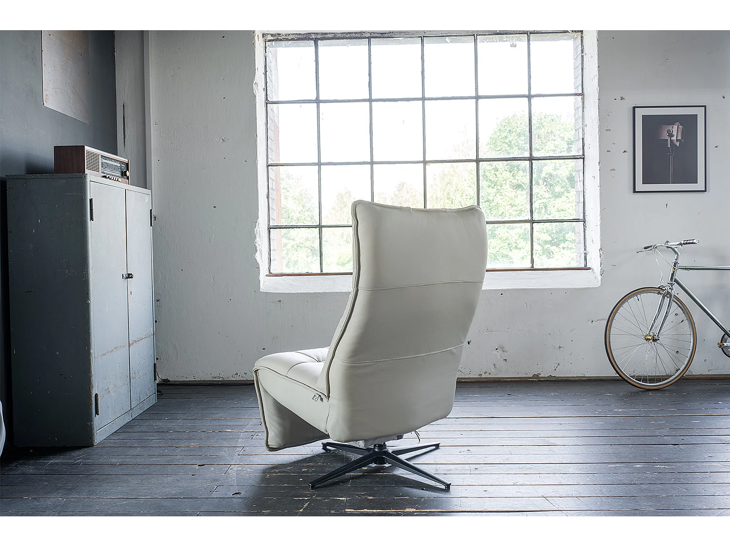 Poltrona - Grigio pelle - MIKO