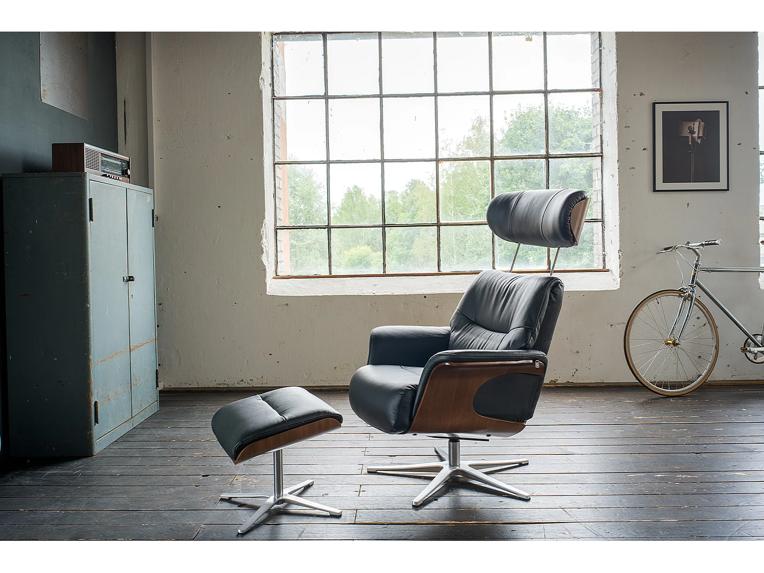 Sillón - Negro piel - TOSAR