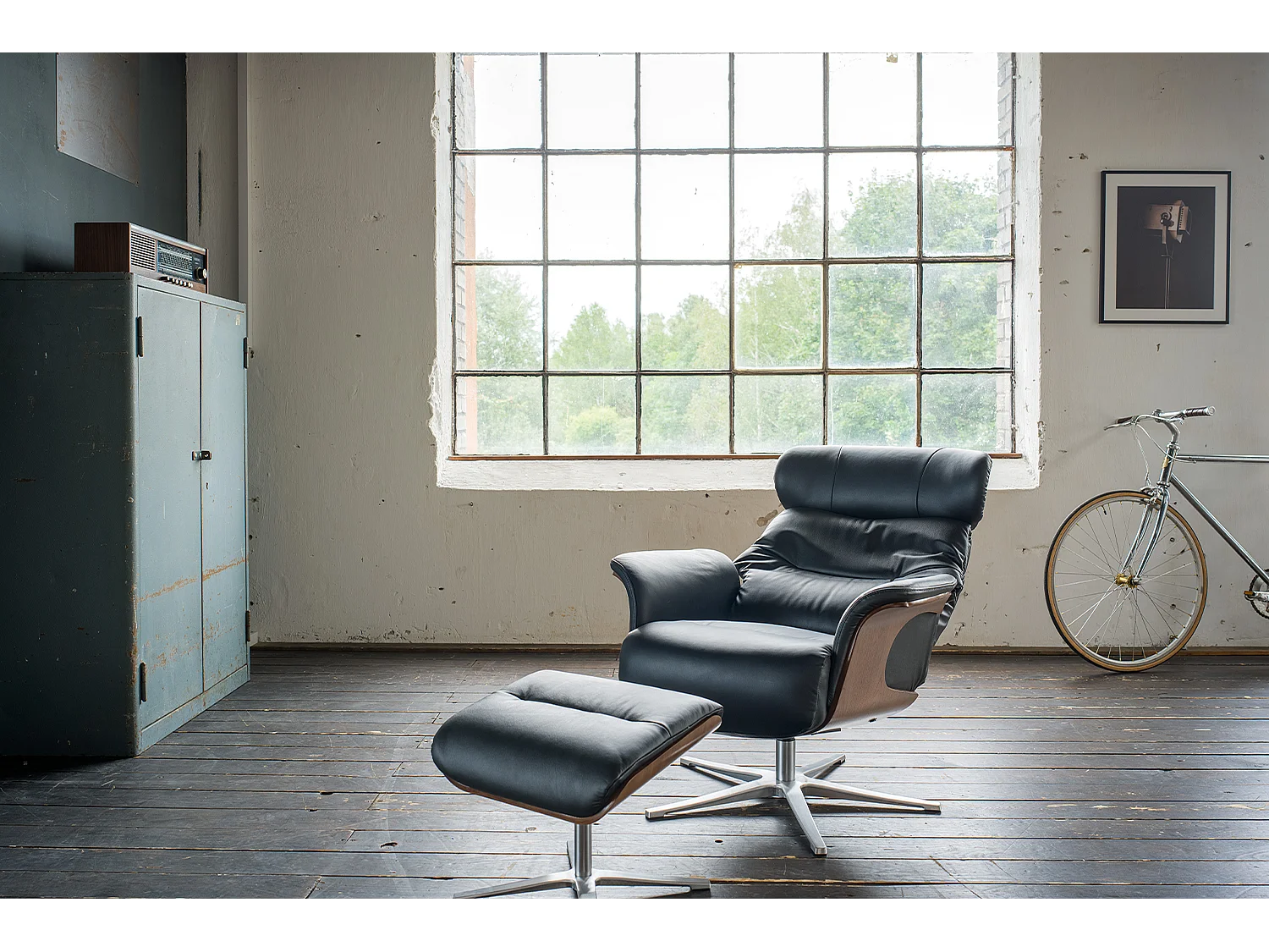 Sillón - Negro piel - TOSAR