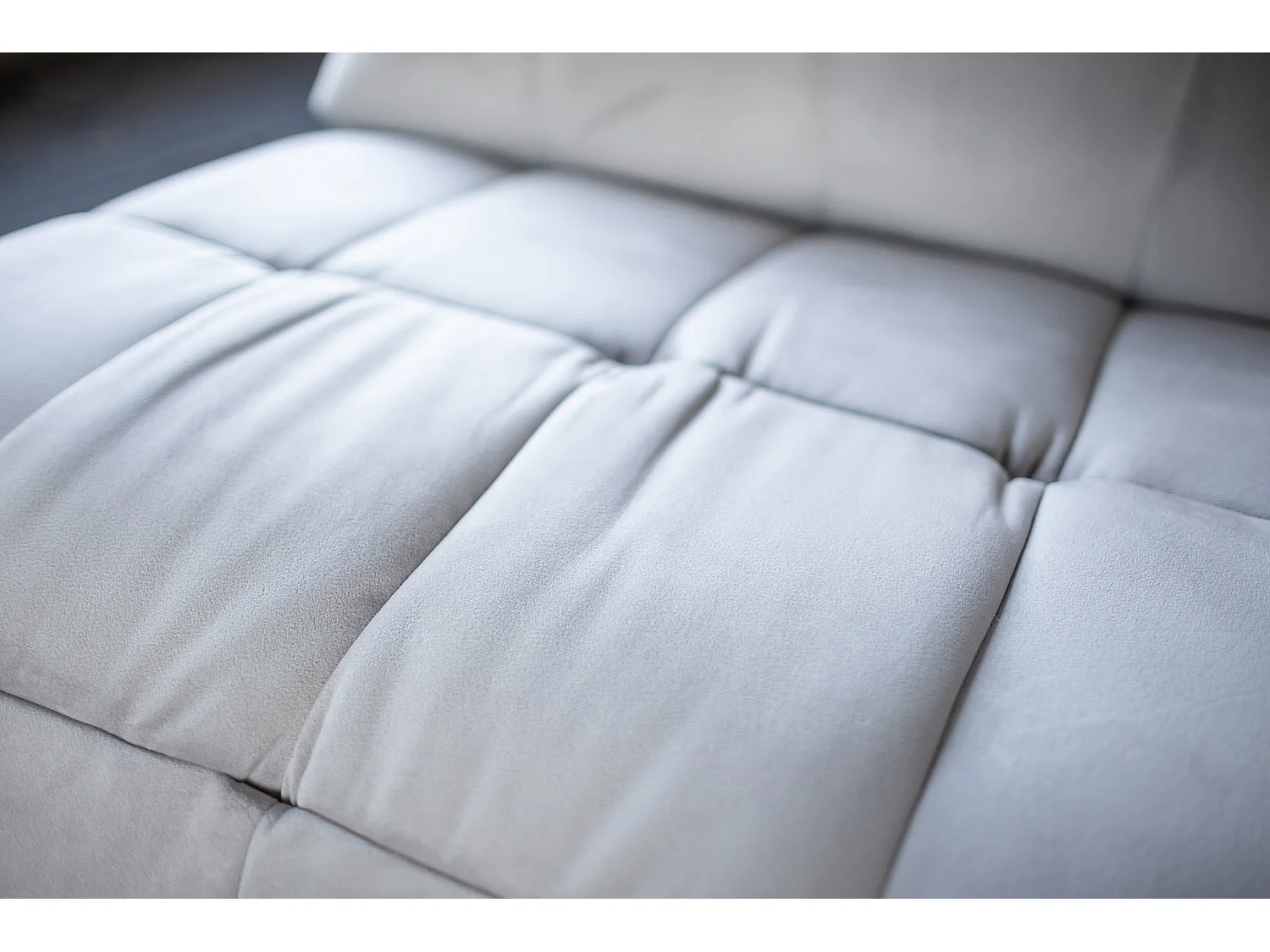 Fauteuil - gris clair Velours - MIKO