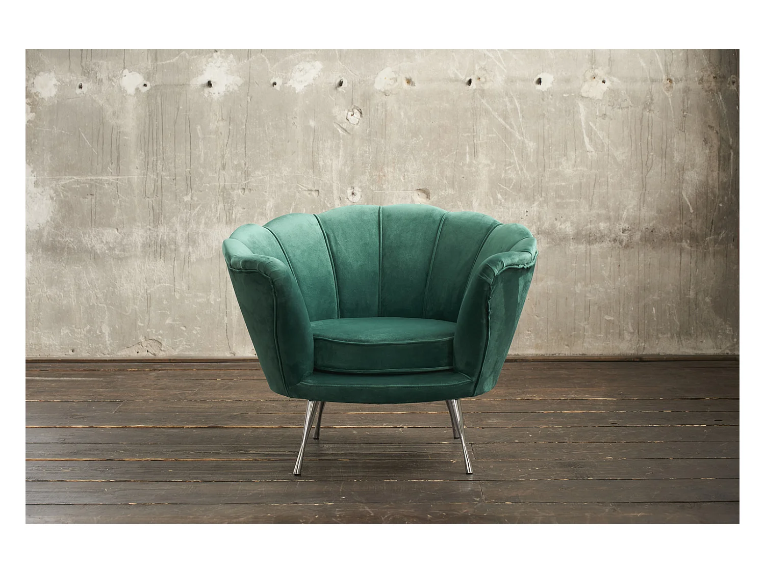 Fauteuil - Vert Velours - NARLA