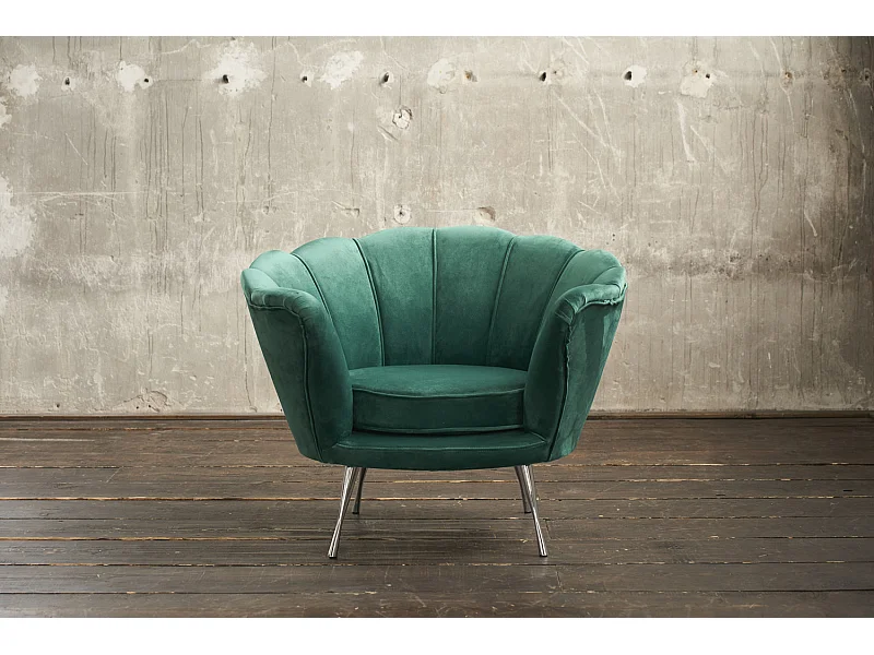 Sillón - Verde terciopelo - NARLA