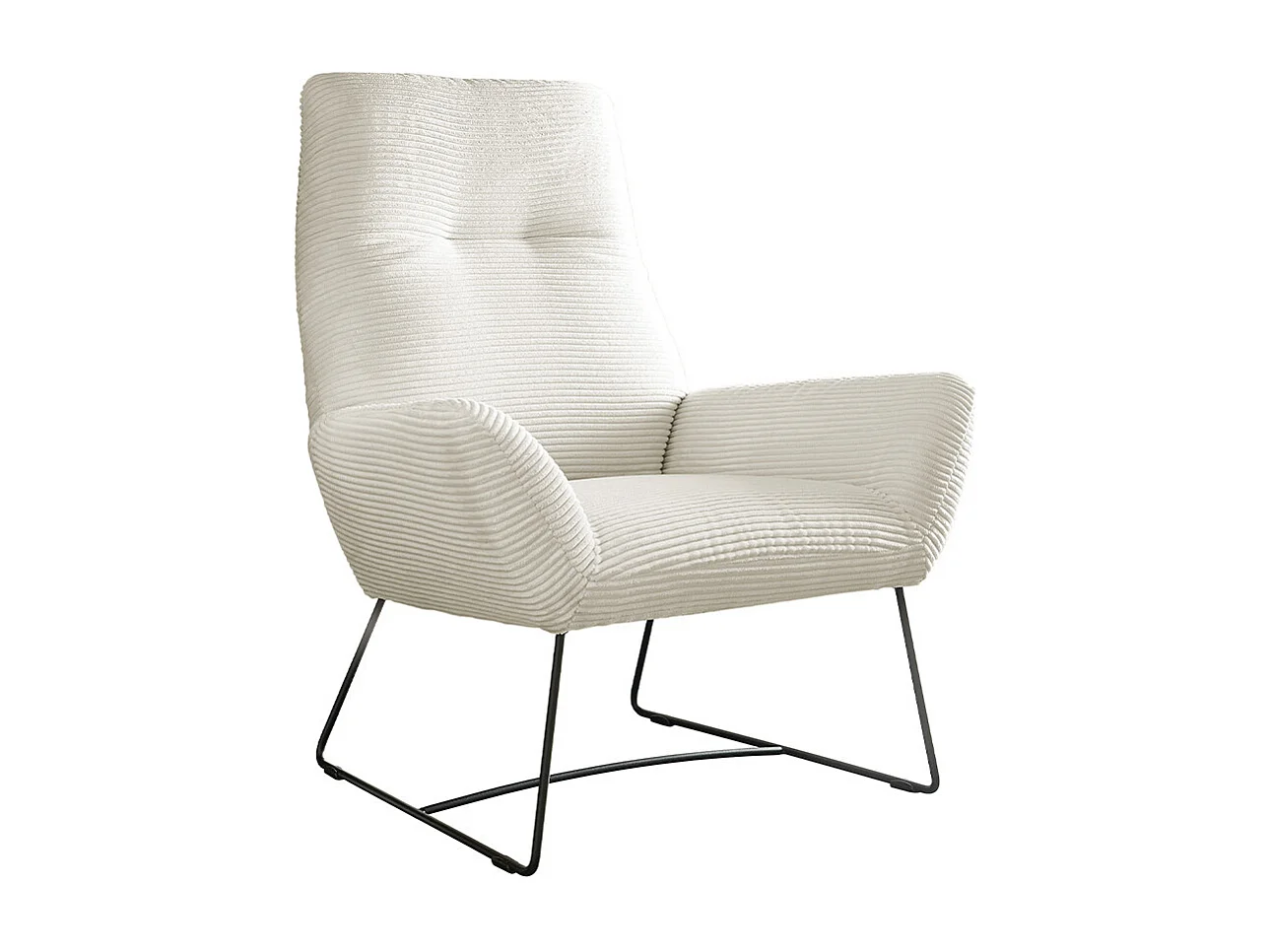 Fauteuil relax - blanc crème  - BISA