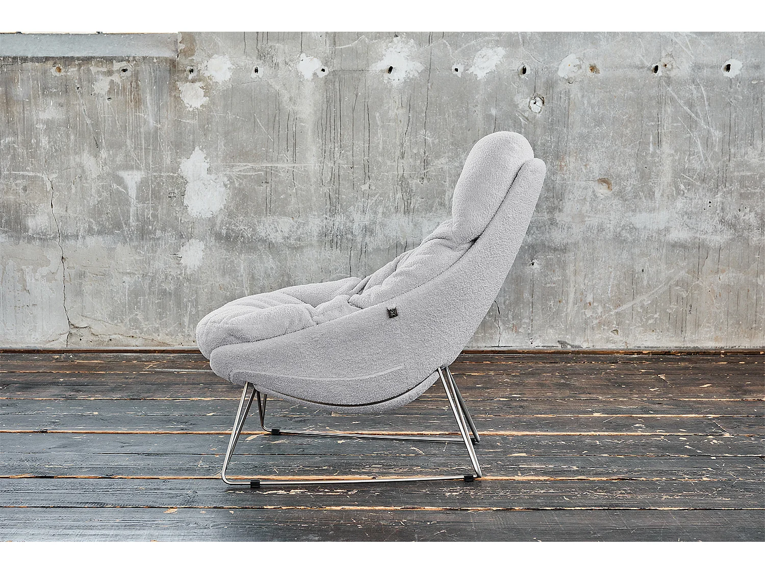 Fauteuil - Gris tissu tissé - AVON