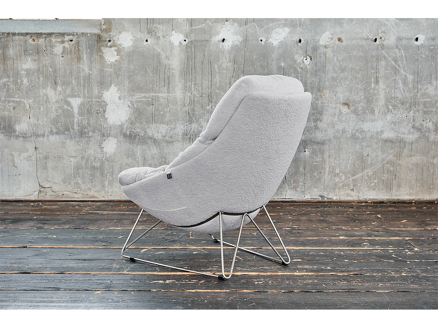 Fauteuil - Gris tissu tissé - AVON