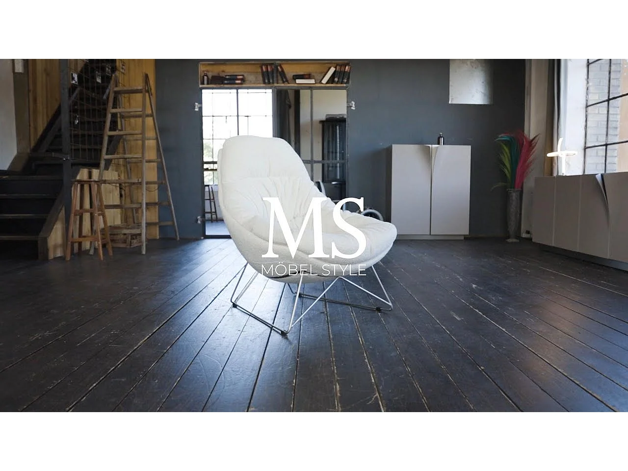 Fauteuil - Gris tissu tissé - AVON