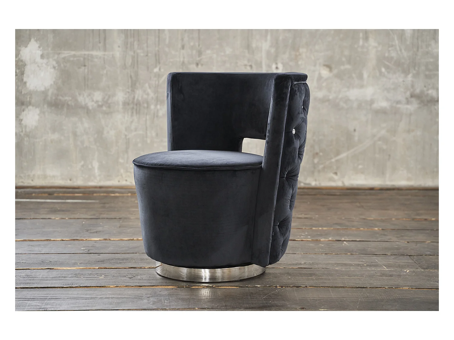 Fauteuil - Noir tissu tissé - SENSO
