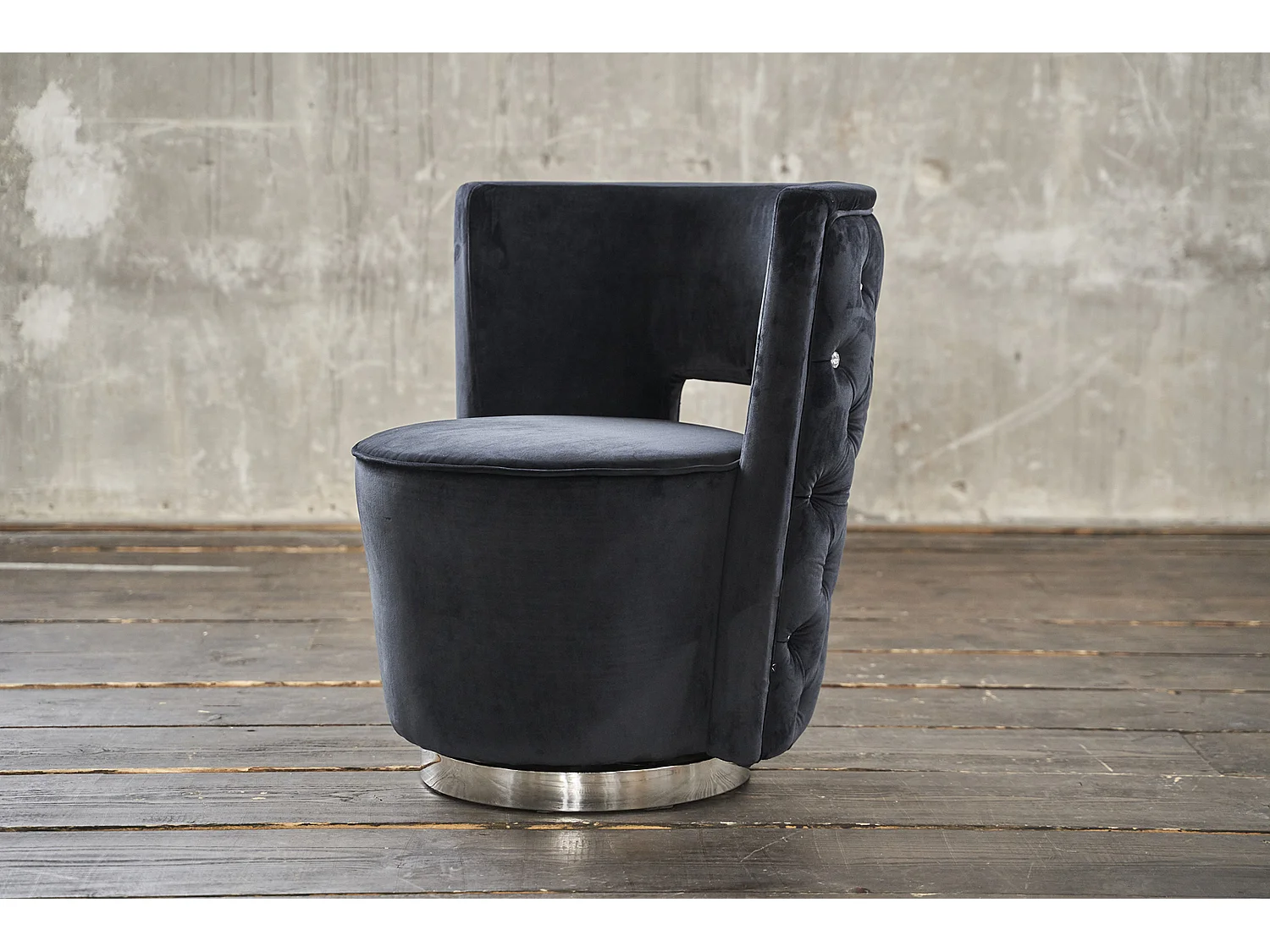 Enkele fauteuil - Zwart Geweven stof - SENSO