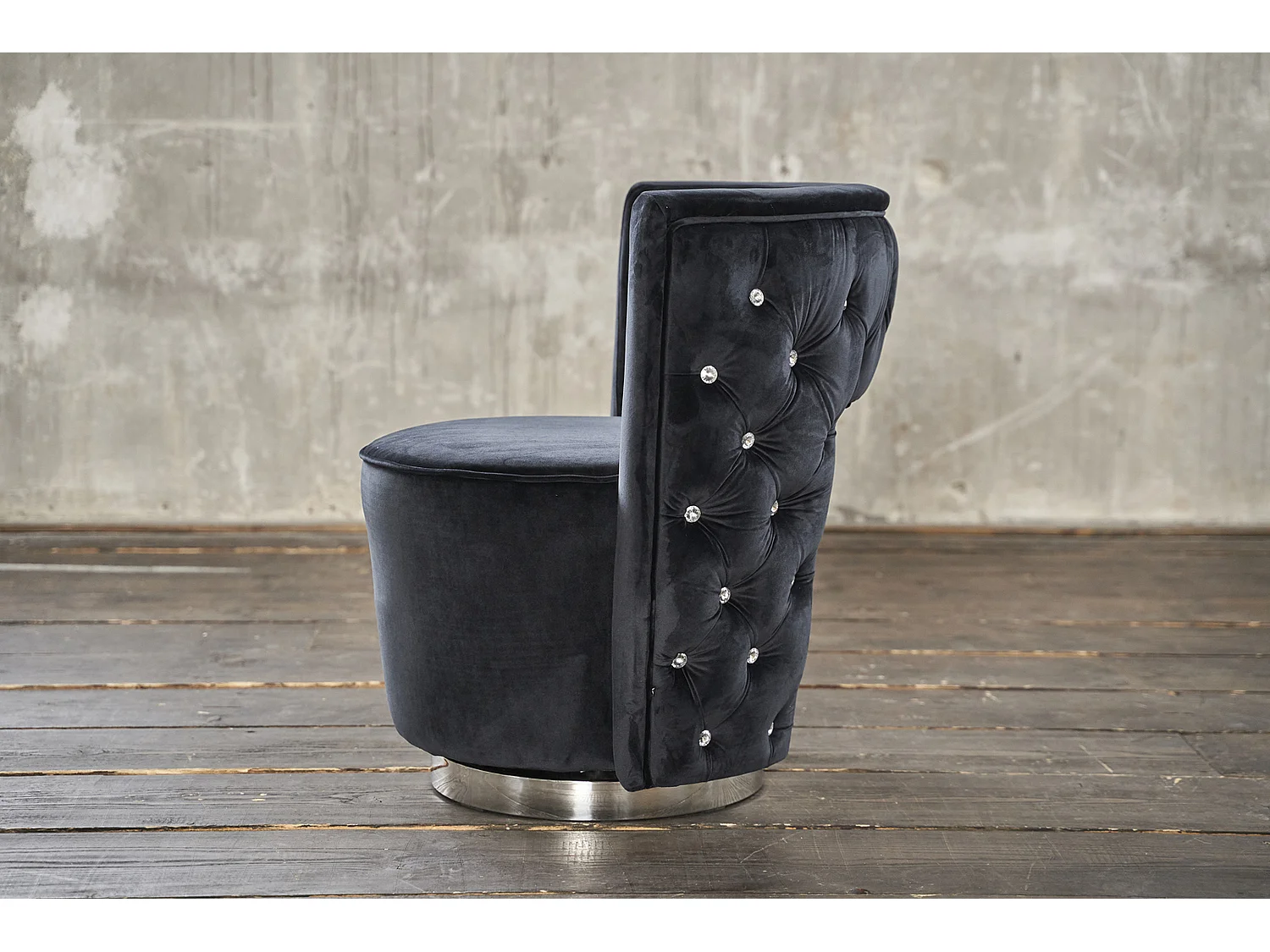 Enkele fauteuil - Zwart Geweven stof - SENSO