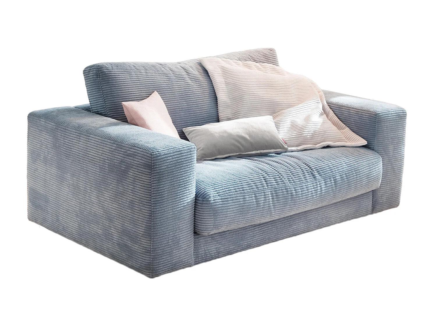Relax fauteuil - Lichtblauw Koord - MADELINE