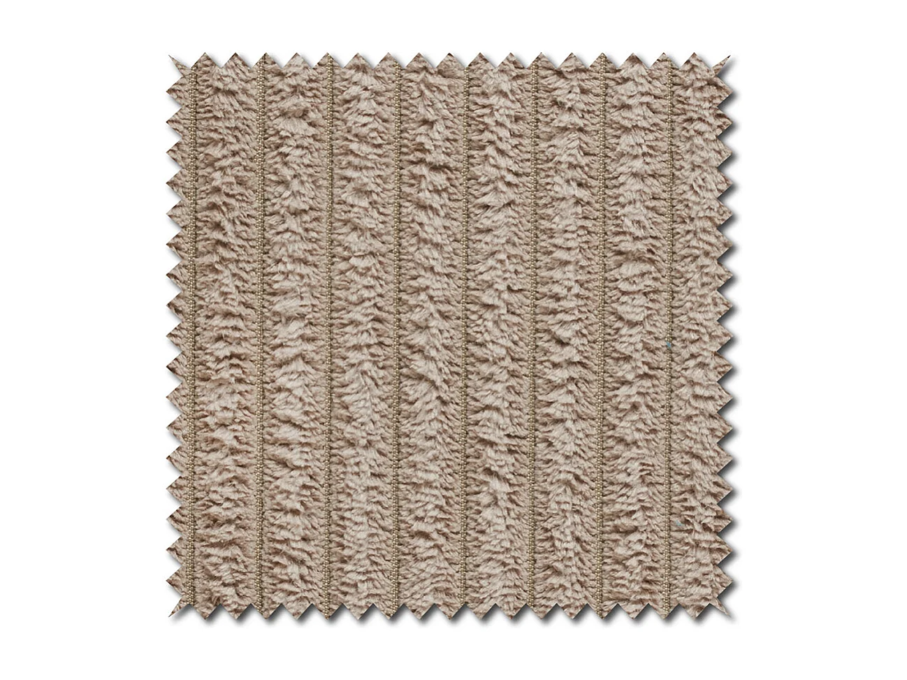 Fauteuil à oreilles - taupe Velours côtelé - CHARME