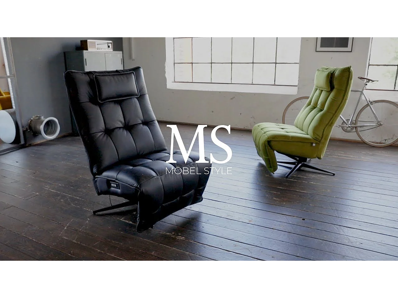 Fauteuil - Noir cuir - MIKO