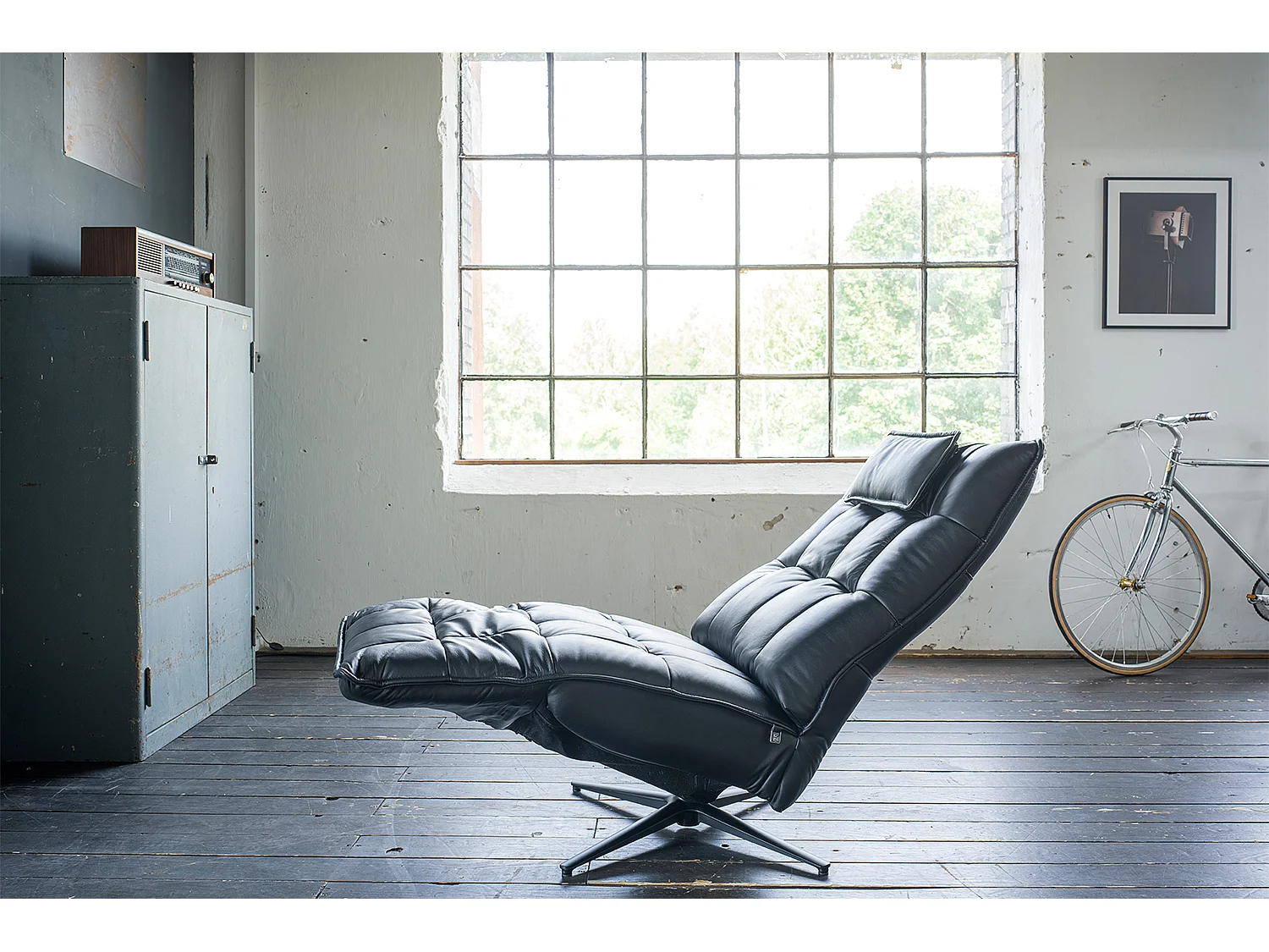 Sillón - Negro piel - MIKO