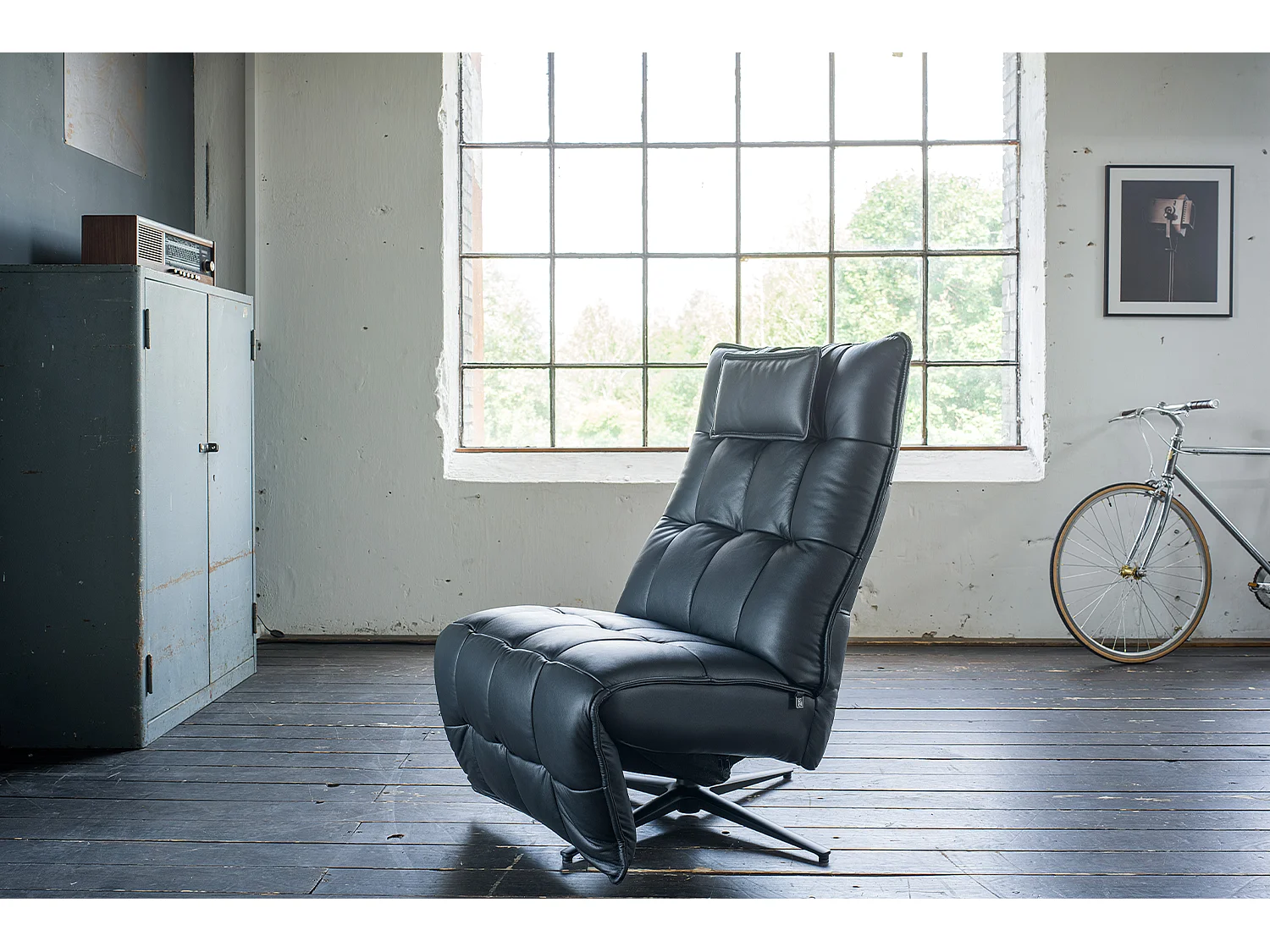 Sillón - Negro piel - MIKO