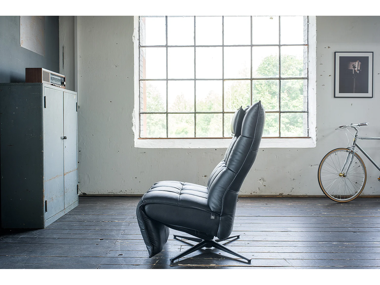 Sillón - Negro piel - MIKO