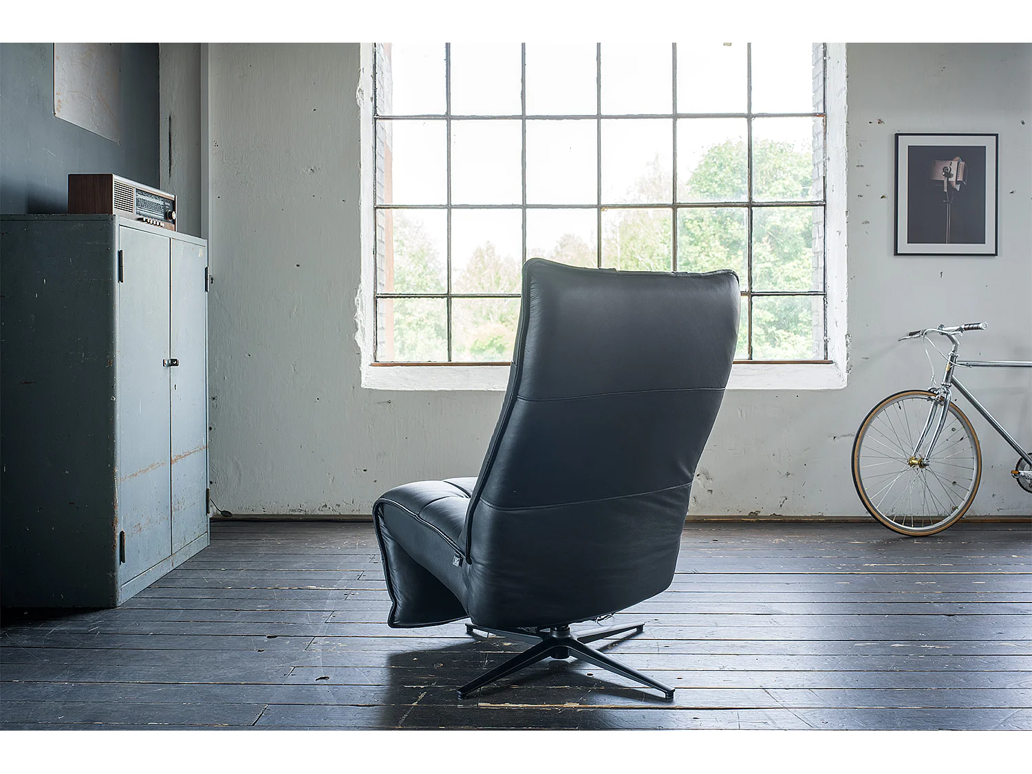 Sillón - Negro piel - MIKO