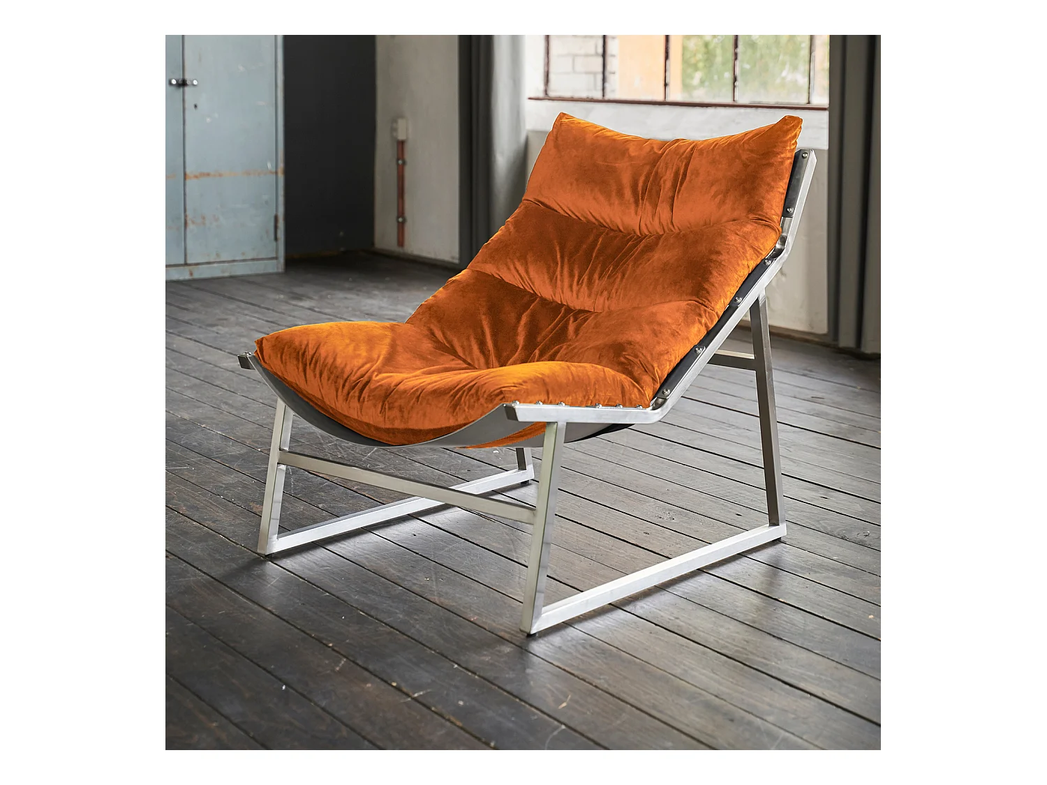Relaxsessel - Orange Webstoff - SIRO