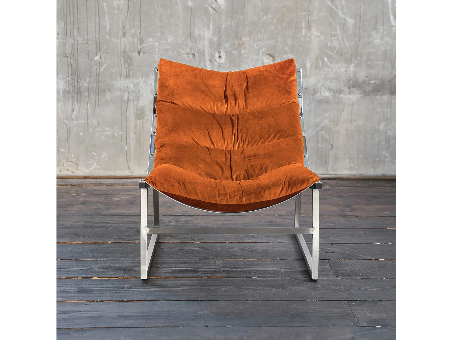 Fauteuil - Orange tissu tissé - SIRO