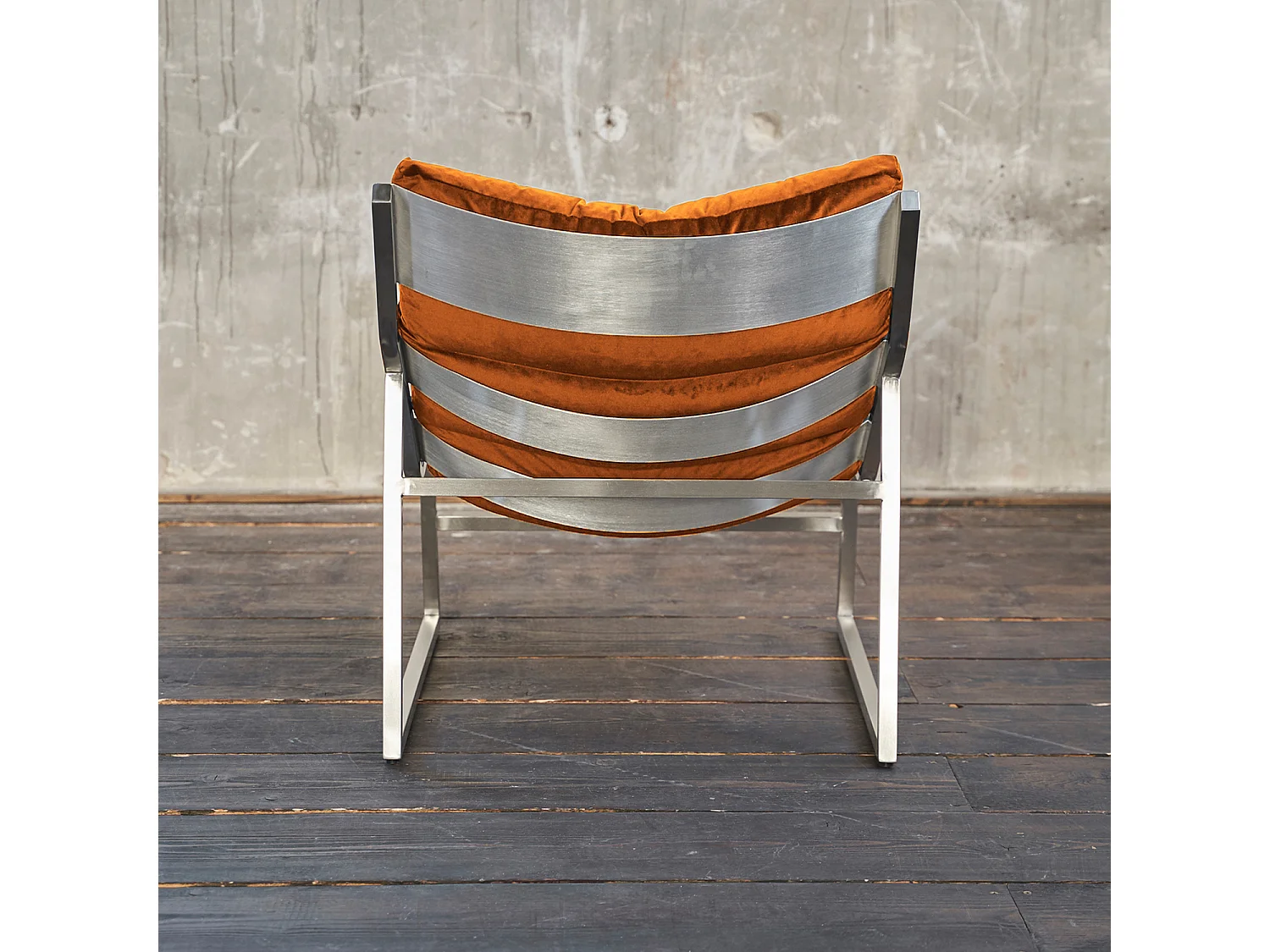 Fauteuil - Orange tissu tissé - SIRO