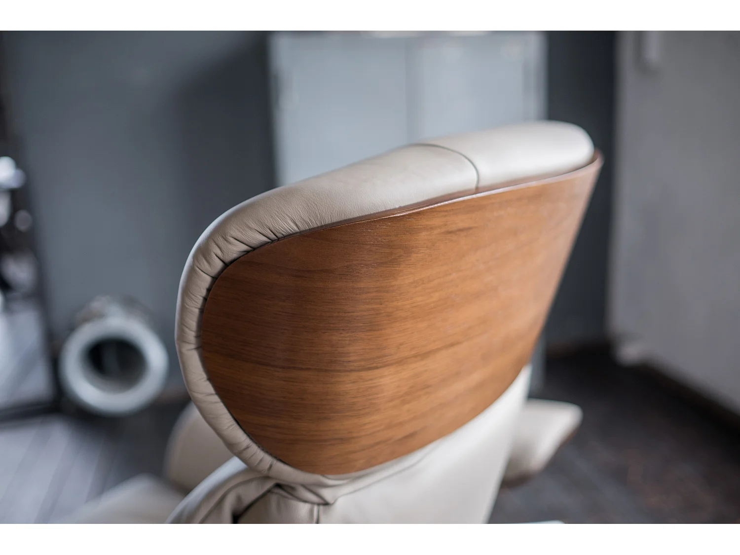 Relaxsessel - Grau Leder - TOSAR