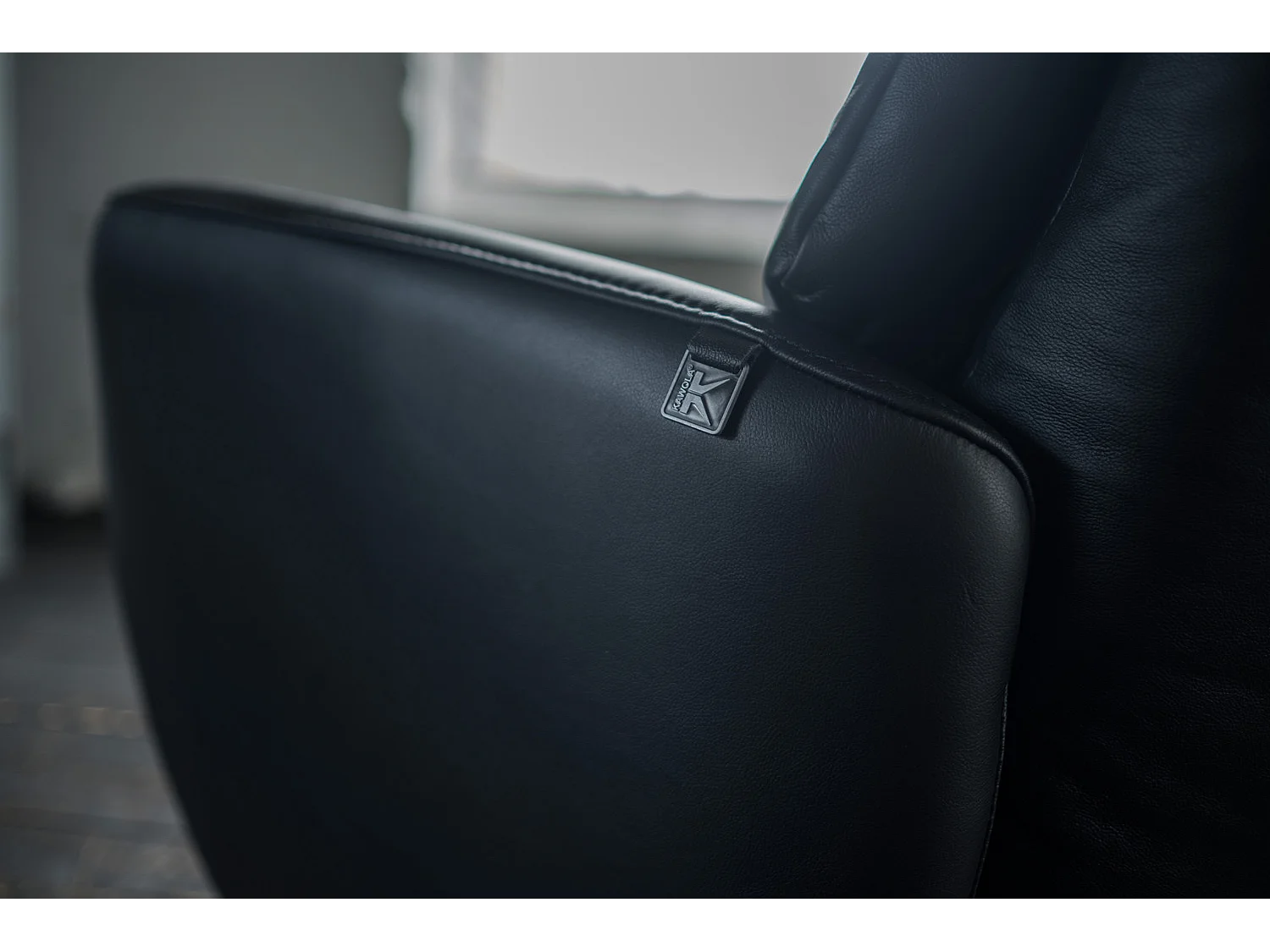 Relaxsessel - Schwarz Leder - SARI