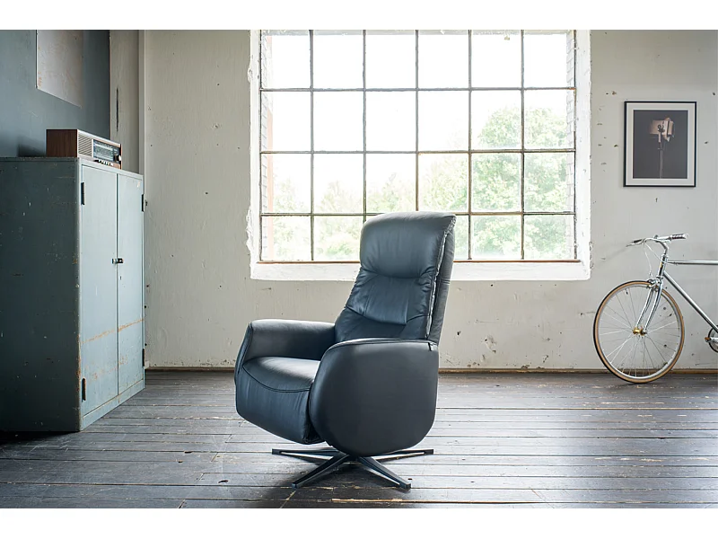 Sedia - Nero pelle - SARI