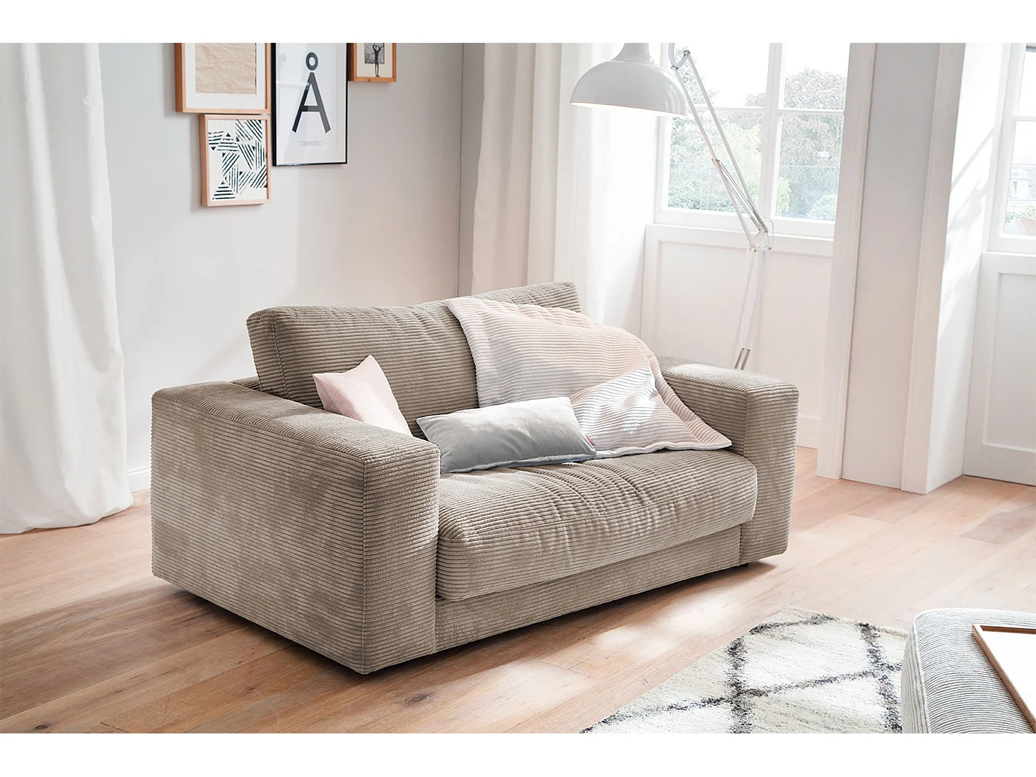 Relaxsessel - Taupe Cord - MADELINE