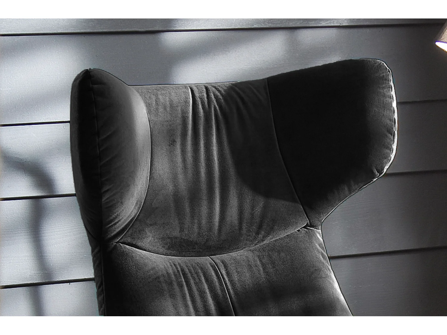 Sillones orejeros - Negro terciopelo - LOTTE