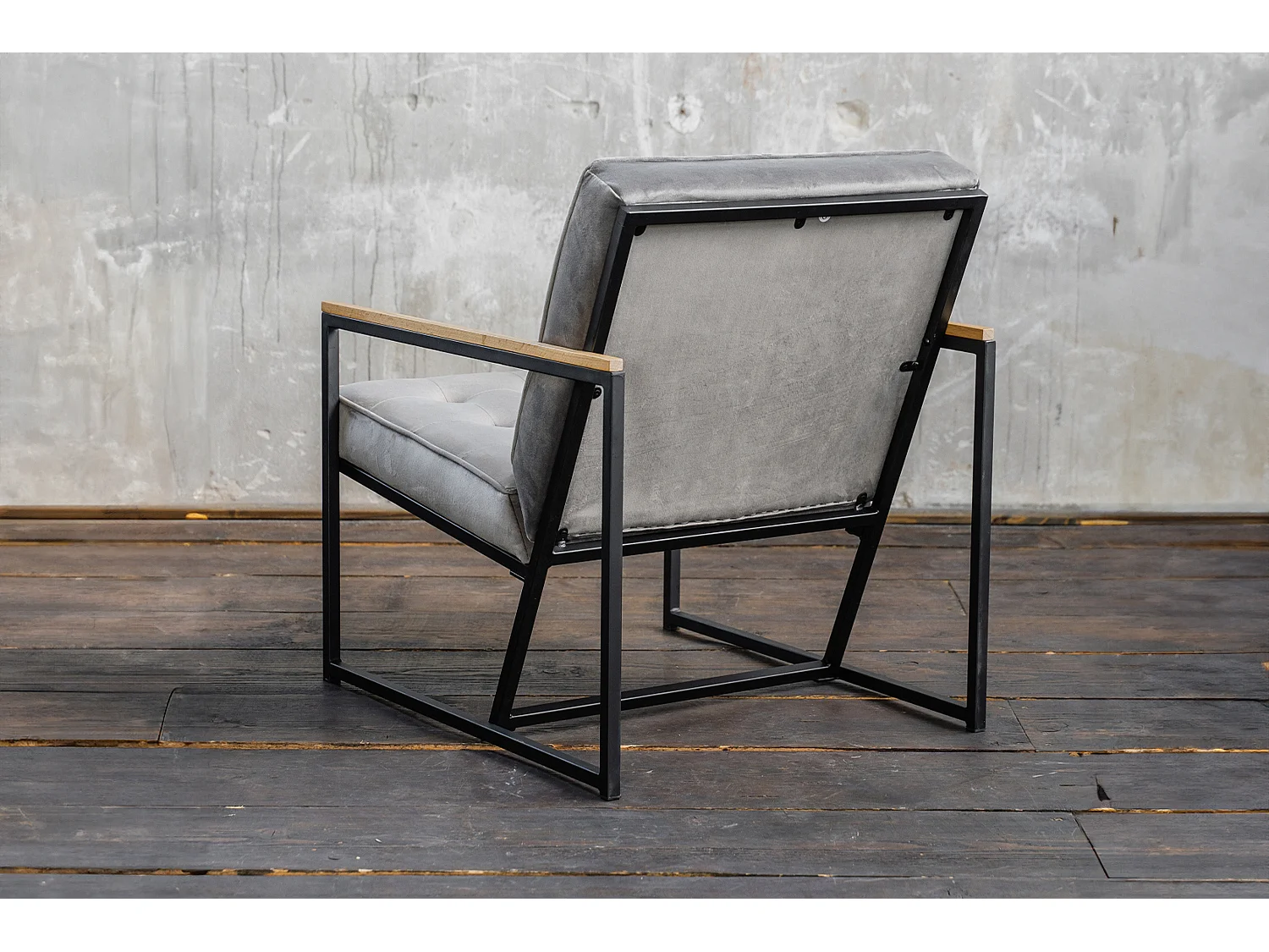 Sillón - Gris terciopelo - ARLY