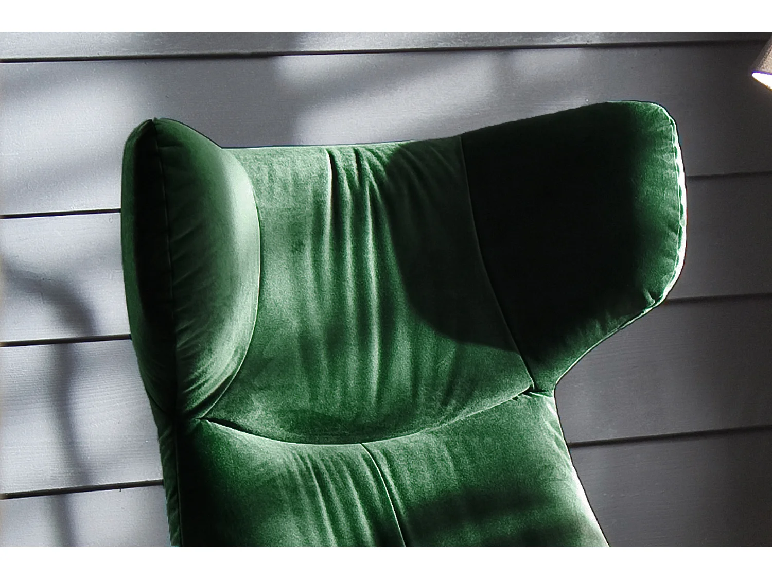 Sillones orejeros - verde esmeralda terciopelo - LOTTE